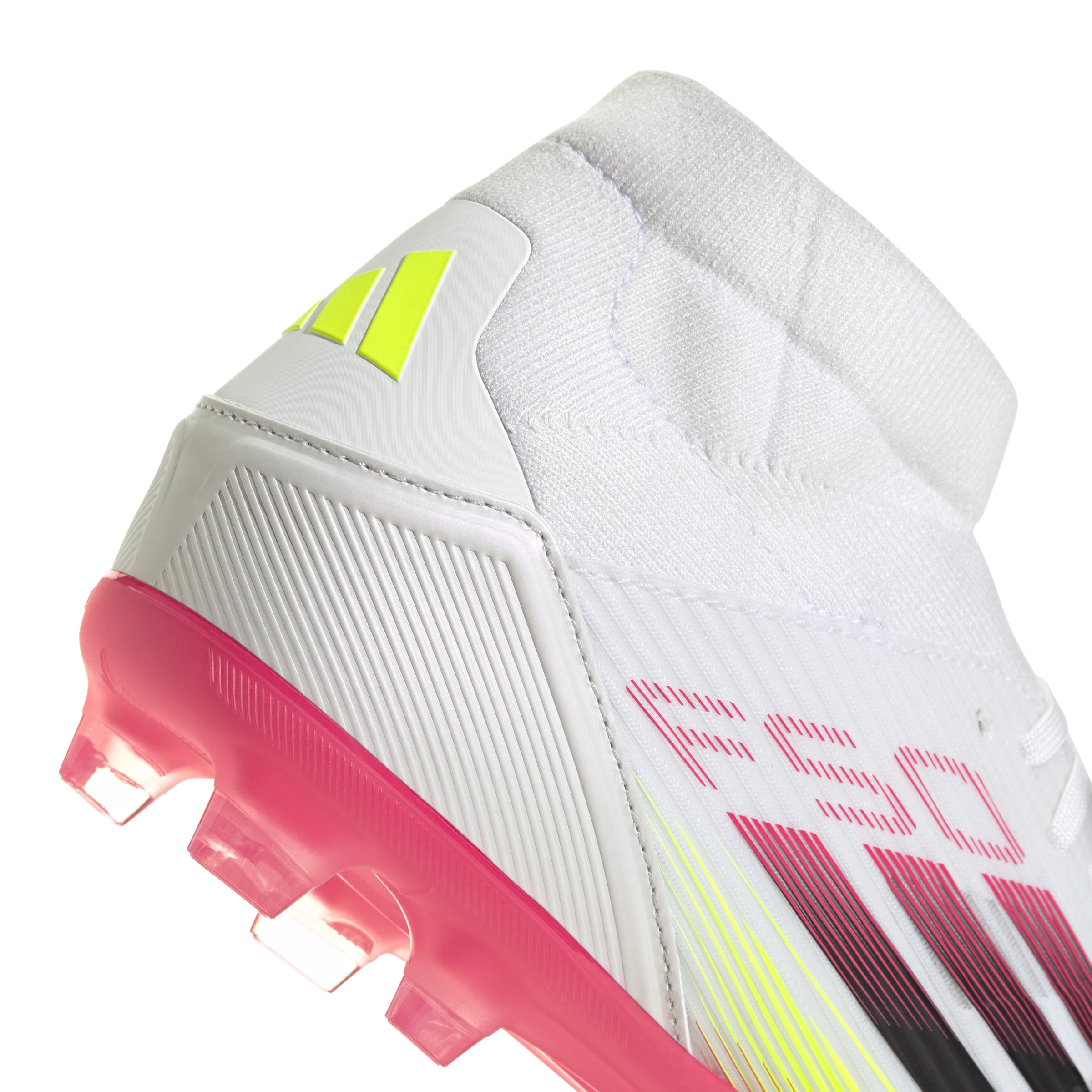 ADIDAS F50 LEAGUE FG/MG MID FTWWHT/CBLACK/SYELLO – Bild 8