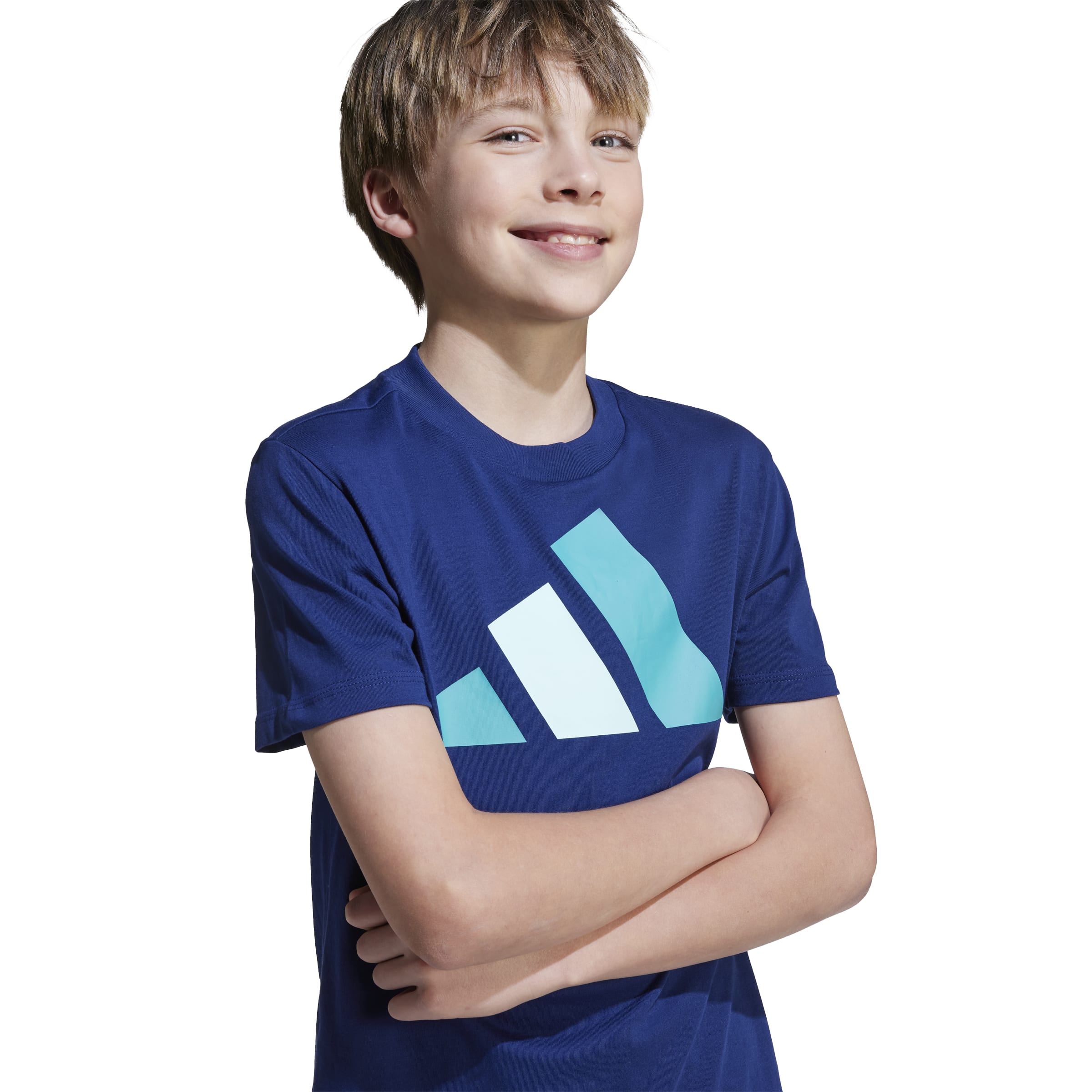 ADIDAS J BL TEE 160 DKBLUE/PURTEA/HALMIN – Bild 5