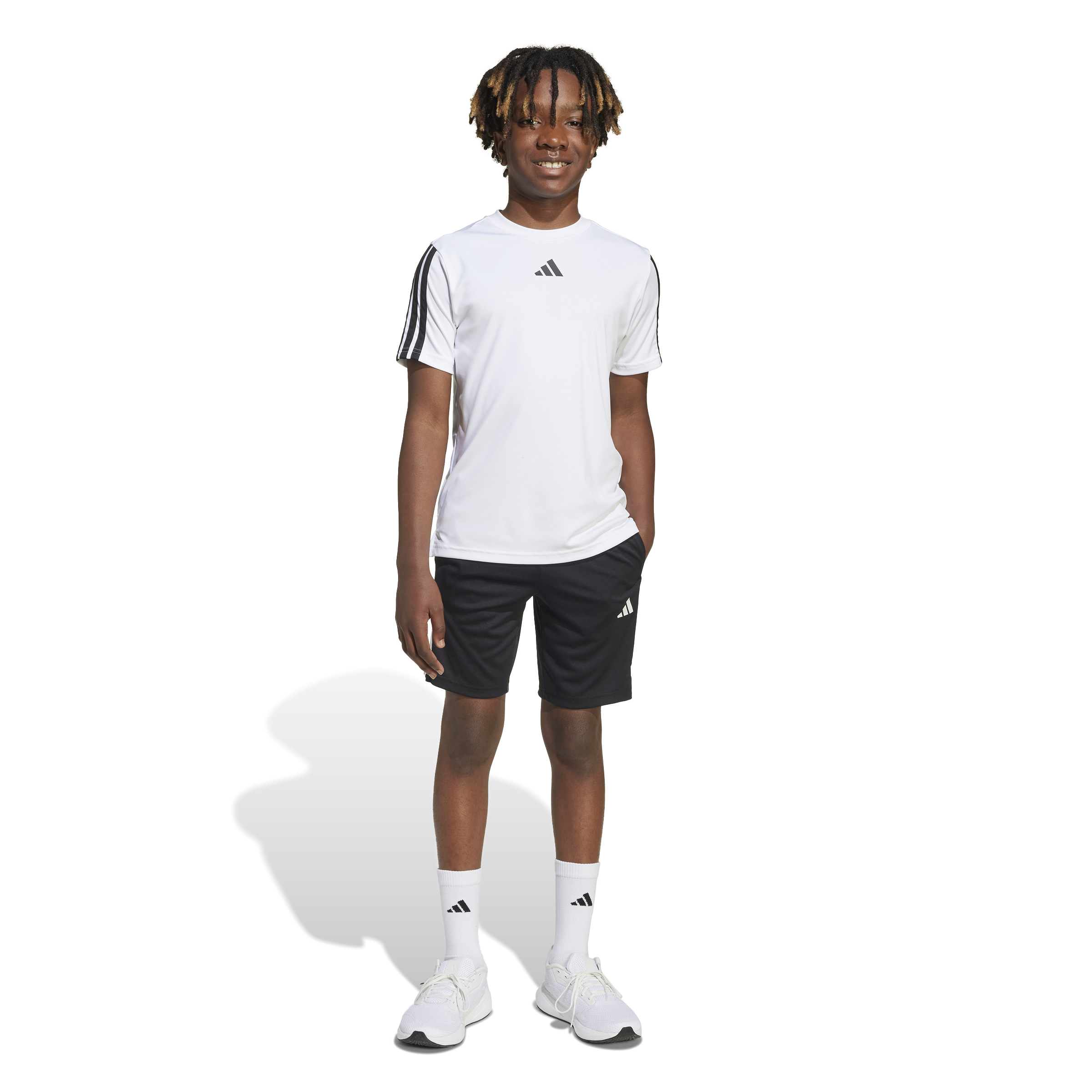 ADIDAS J TR-ES 3S SH BLACK/WHITE – Bild 4