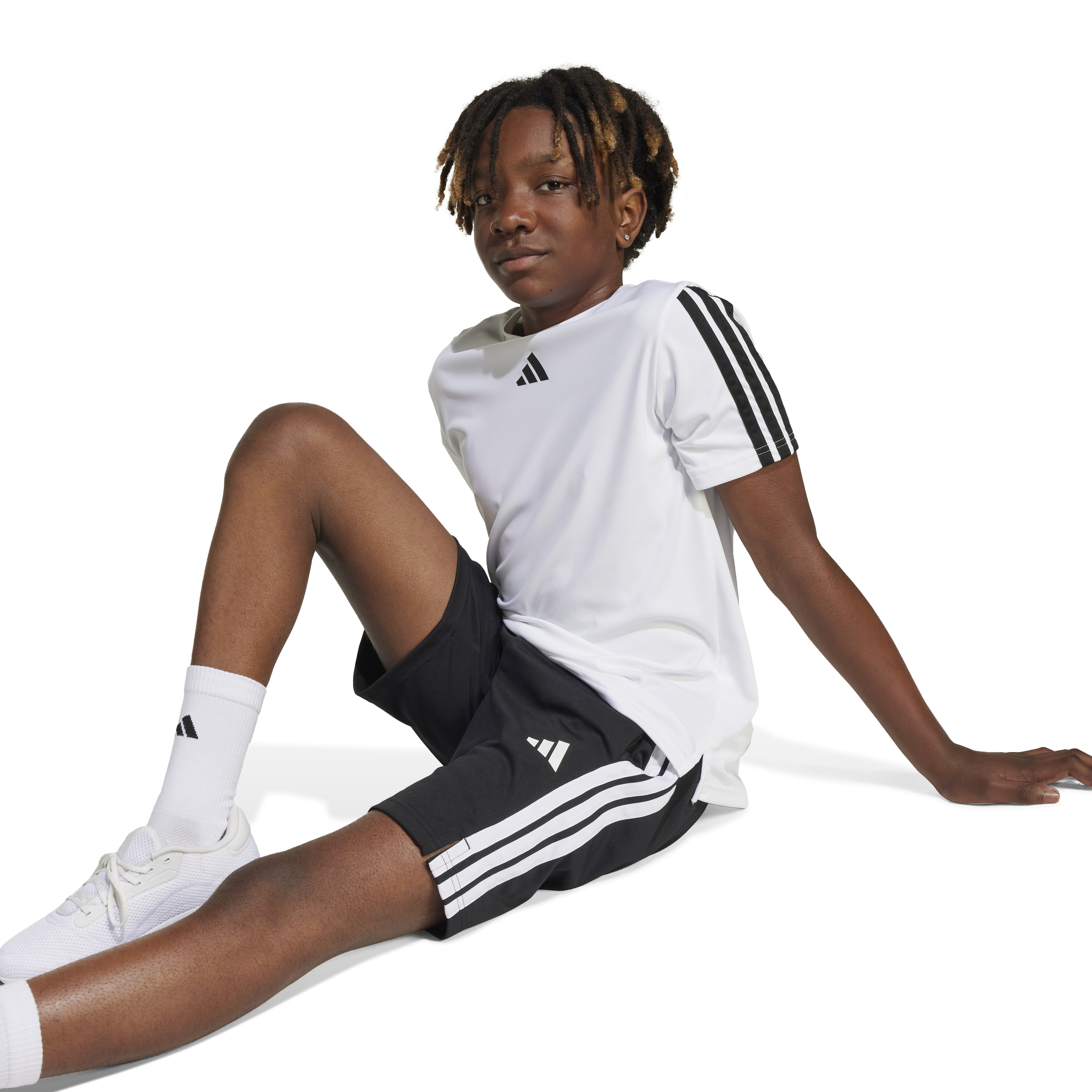 ADIDAS J TR-ES 3S SH BLACK/WHITE – Bild 6
