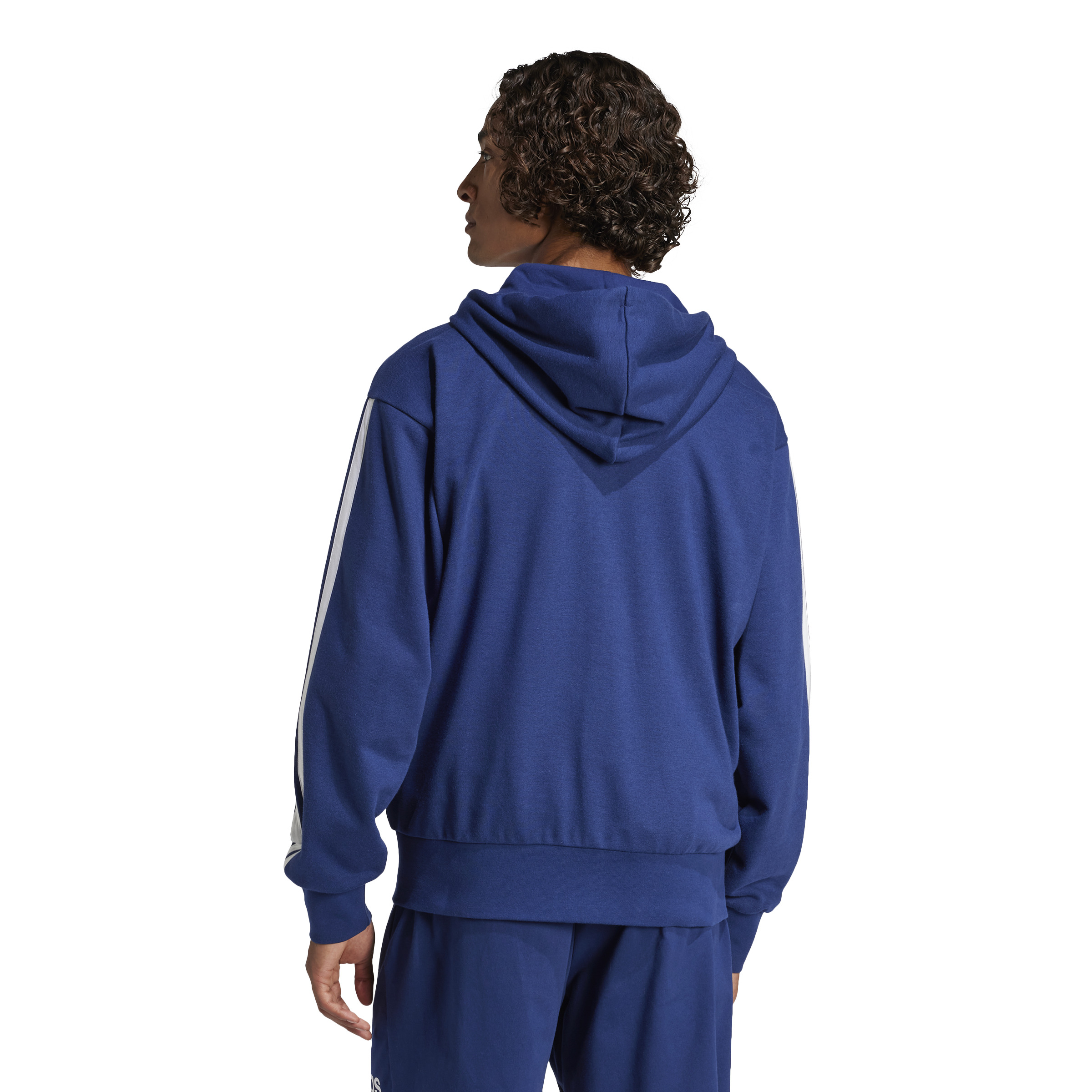 ADIDAS M 3S FT FZ HD DKBLUE/WHITE – Bild 4