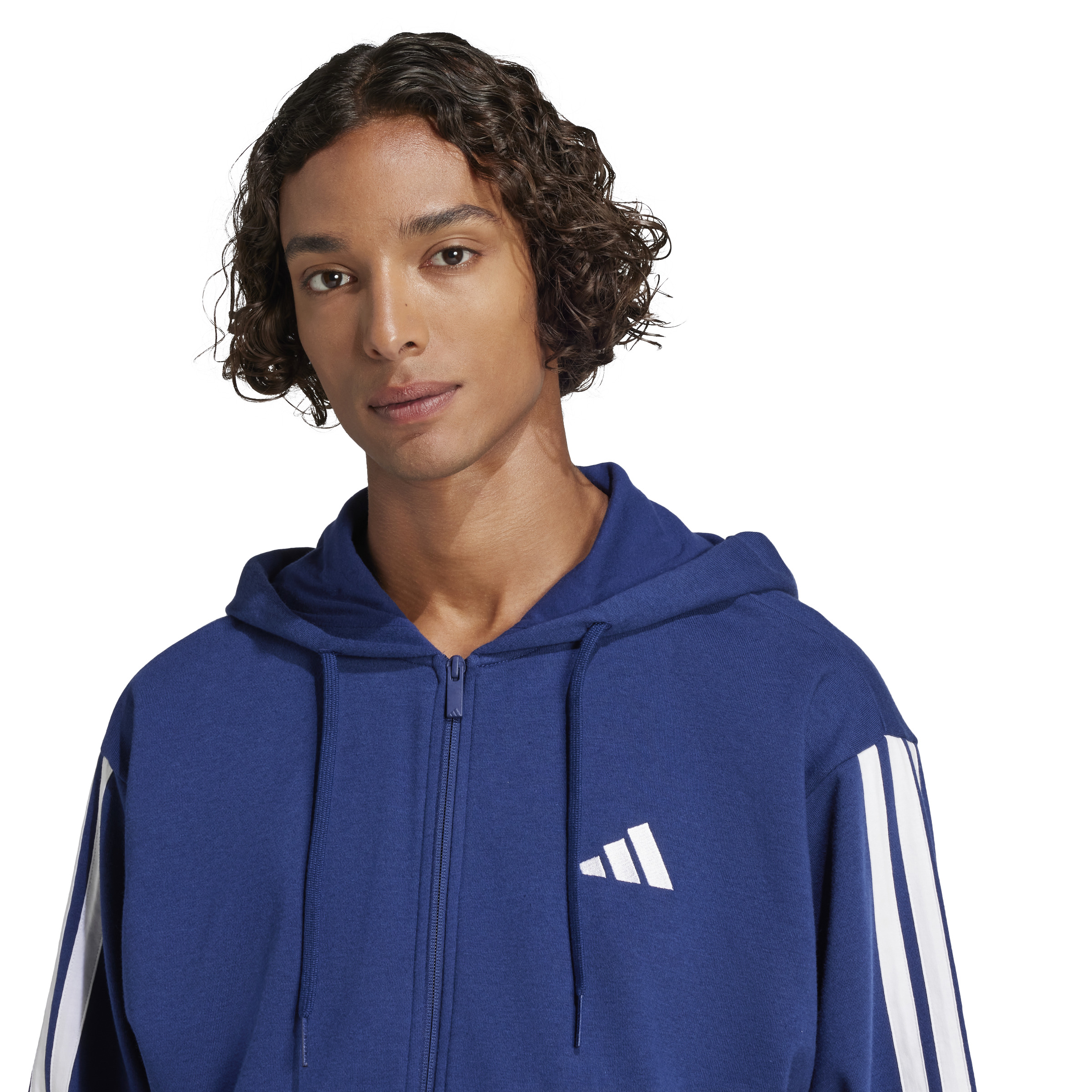 ADIDAS M 3S FT FZ HD DKBLUE/WHITE – Bild 7