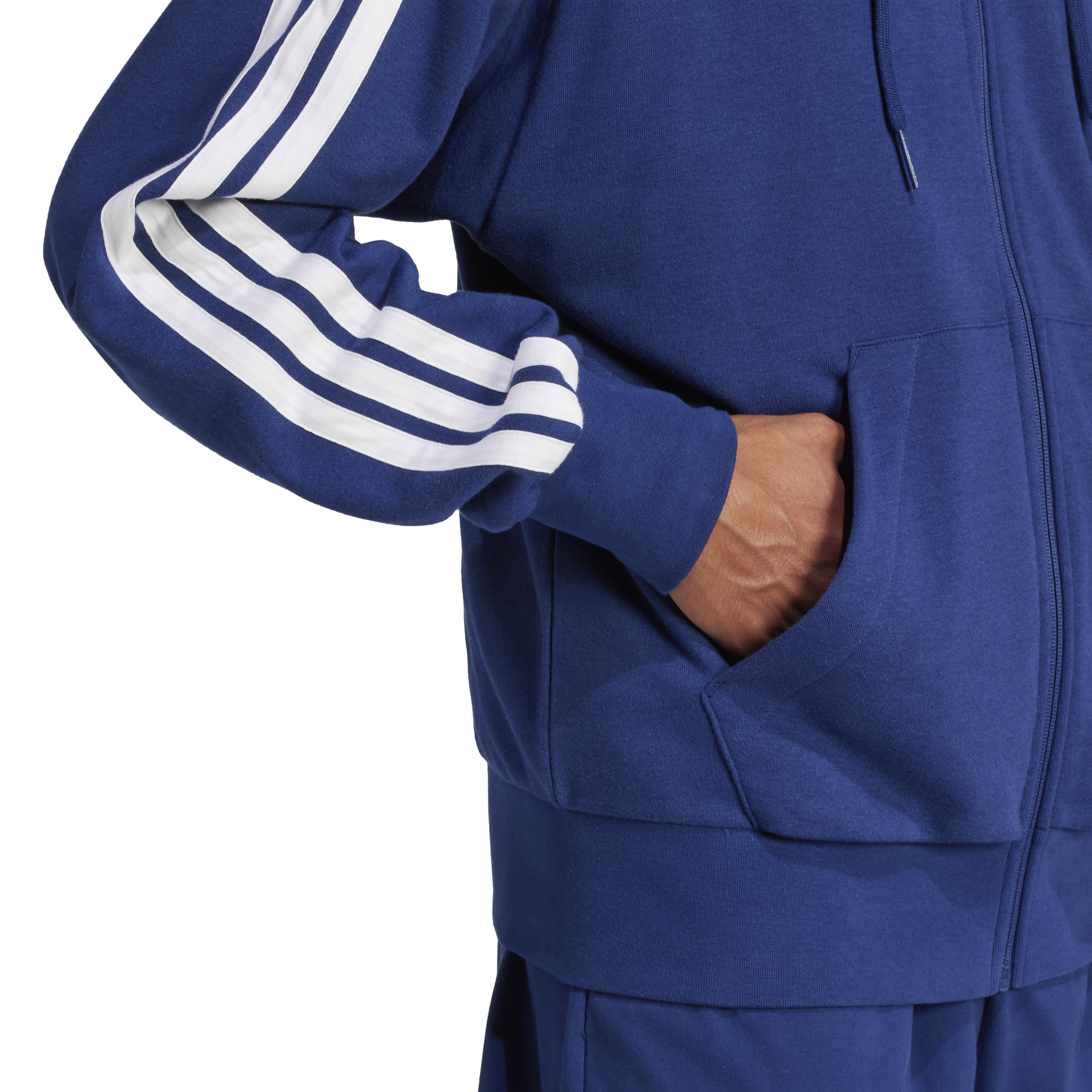 ADIDAS M 3S FT FZ HD DKBLUE/WHITE – Bild 8