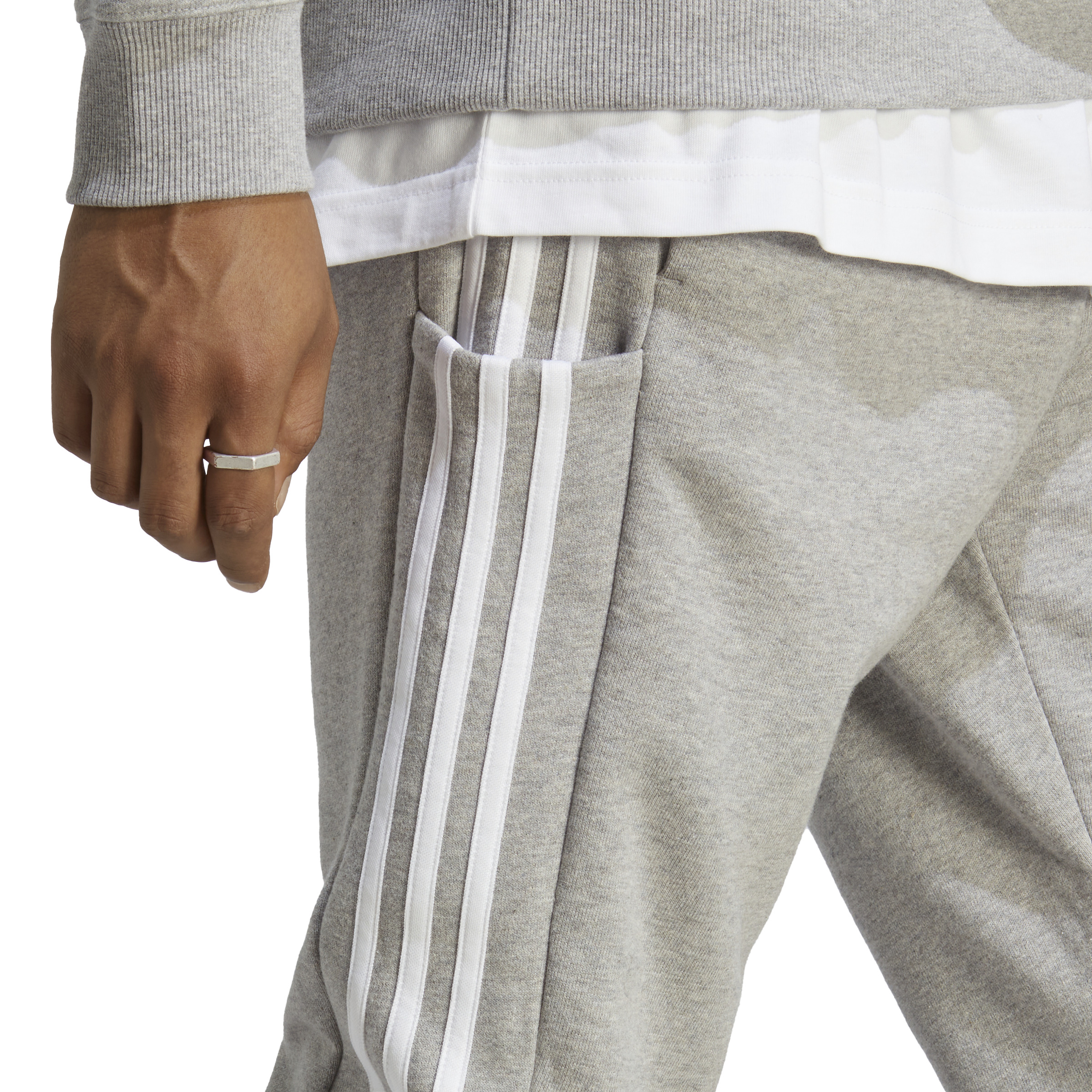 ADIDAS M 3S FT TC PT MGREYH/WHITE – Bild 2