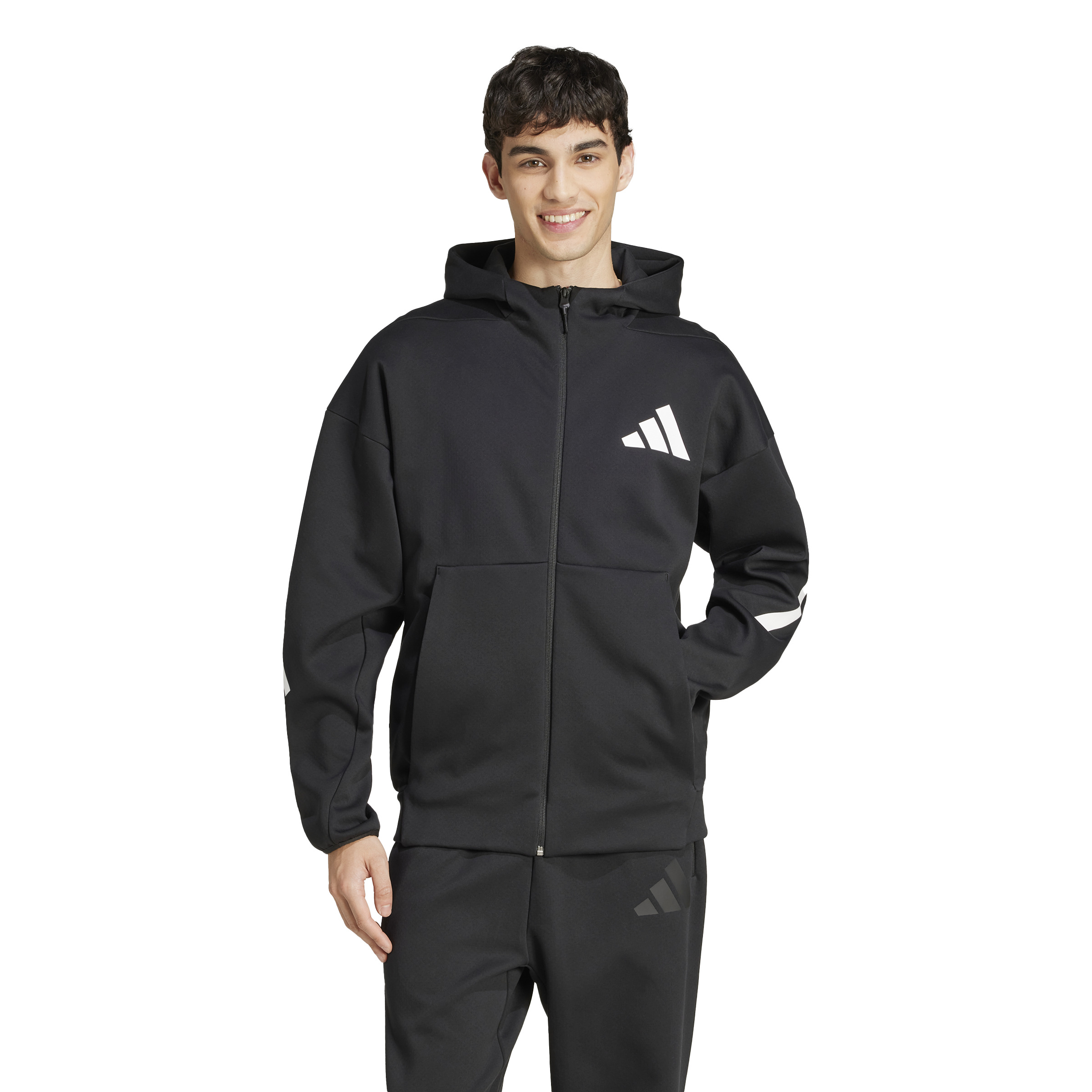 ADIDAS M Z.N.E. FZ BLACK/WHITE – Bild 2
