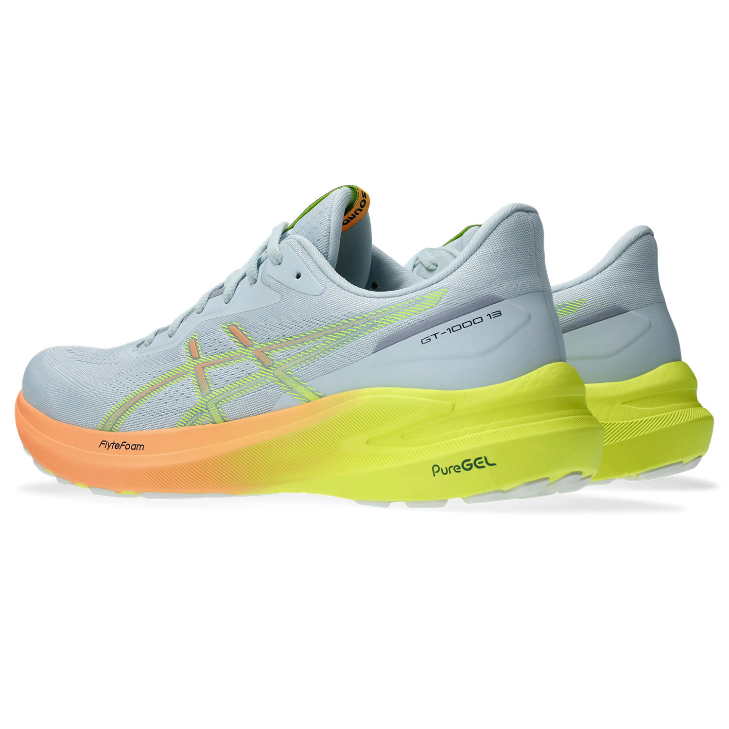 Asics GT-1000 13 PARIS COOL GREY/SAFETY YELLOW – Bild 7