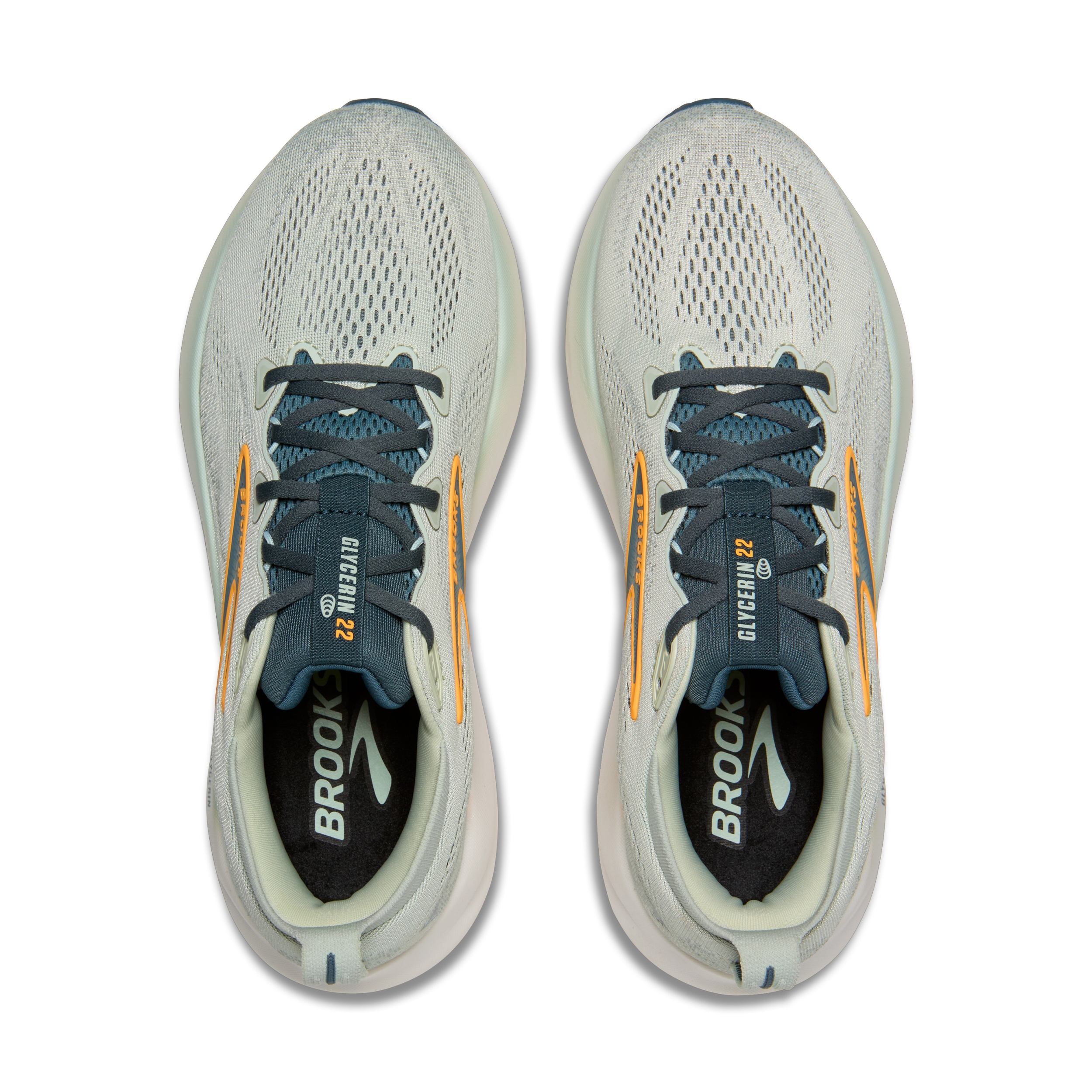 BROOKS Glycerin 22 SMOKE/STORMY/ORANGE – Bild 6