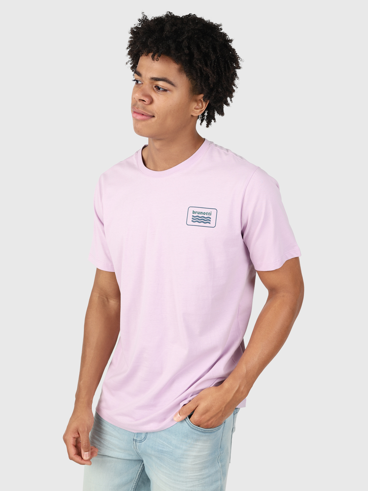 BRUNOTTI Logo-Wave Men T-shirt ORCHID – Bild 7
