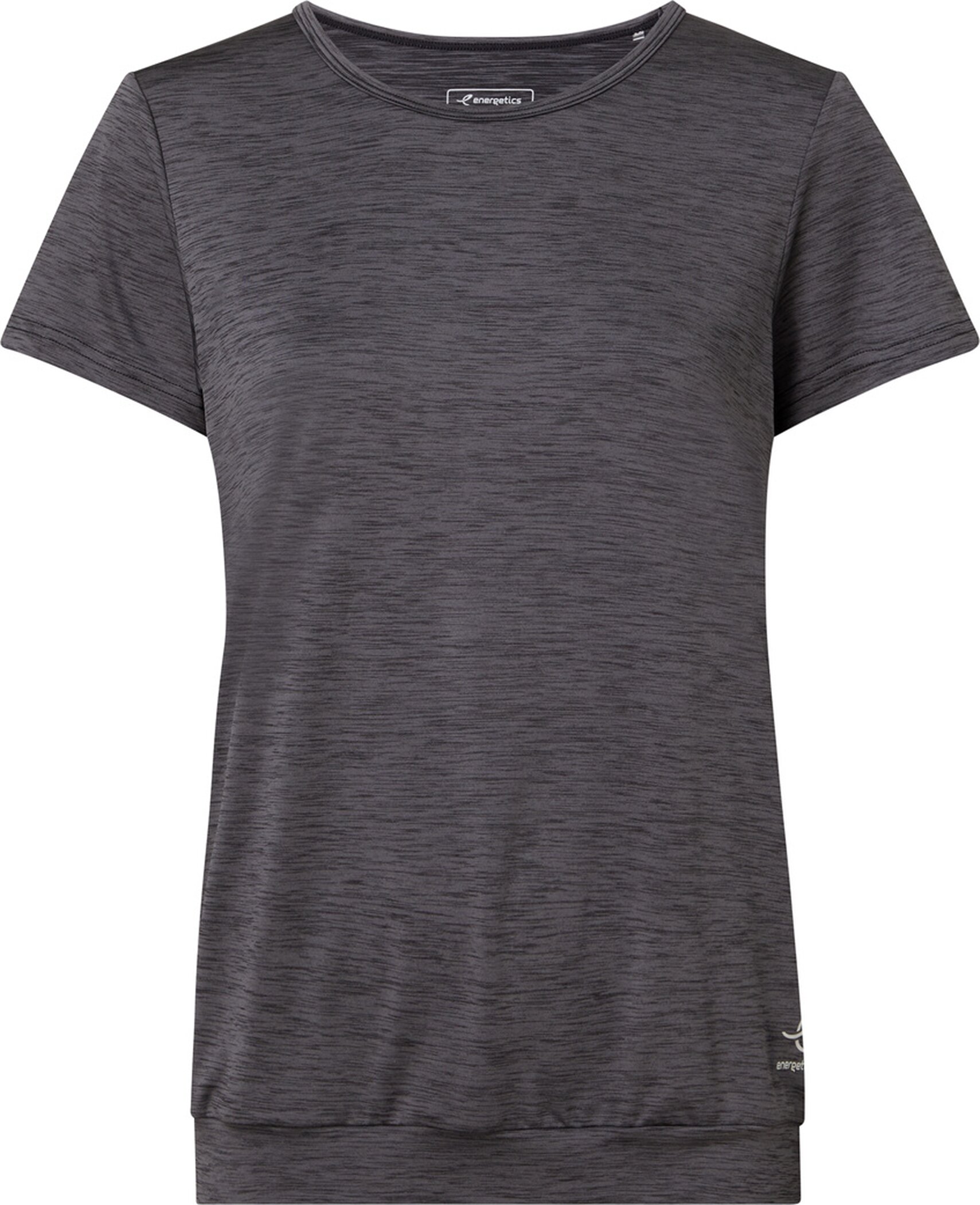 ENERGETICS Da.-T-Shirt Jewel SS W MELANGE/BLACK/ANTHRA
