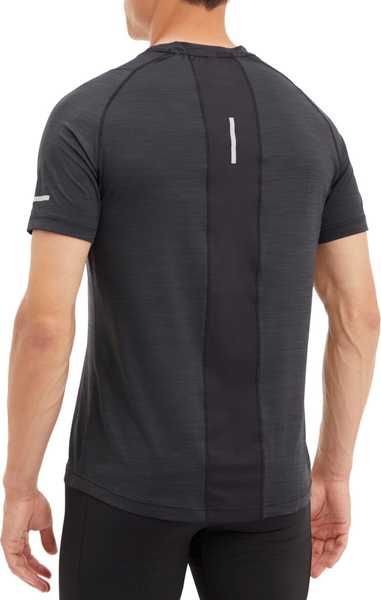ENERGETICS He.-T-Shirt Ailo SS M MELANGE/BLACK/BLACK – Bild 3