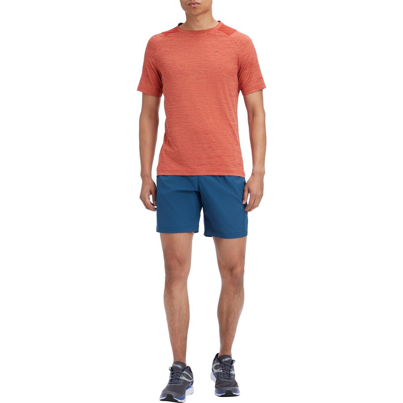 ENERGETICS He.-T-Shirt Ailo SS M MELANGE/RED DARK/RED – Bild 2
