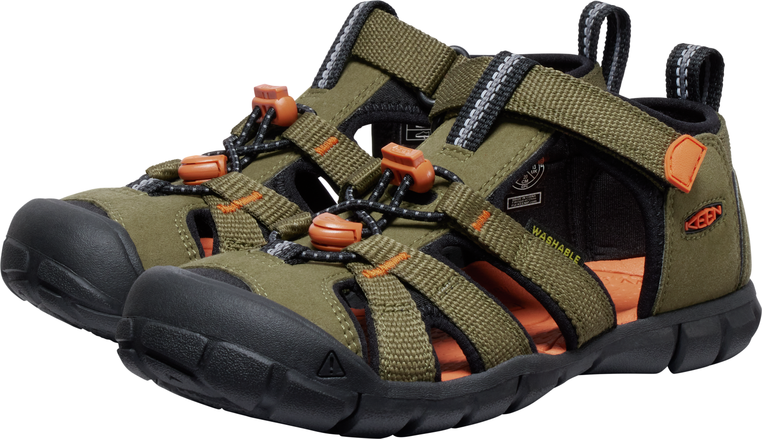 KEEN SEACAMP II CNX Y-DARK OLIVE/GOLD FLAME DARK OLIVE/GOLD FLAME – Bild 2