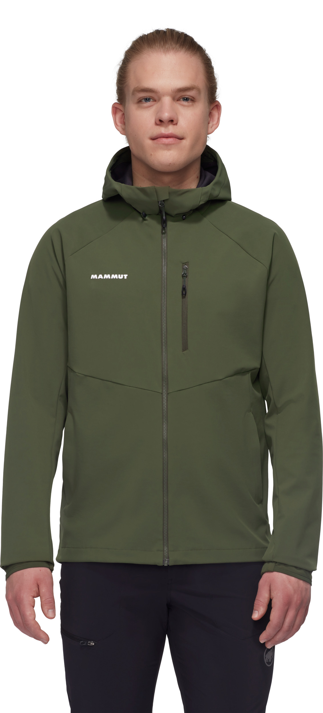 MAMMUT Ultimate Comfort SO Hooded Jacket Men DARK MARSH – Bild 3