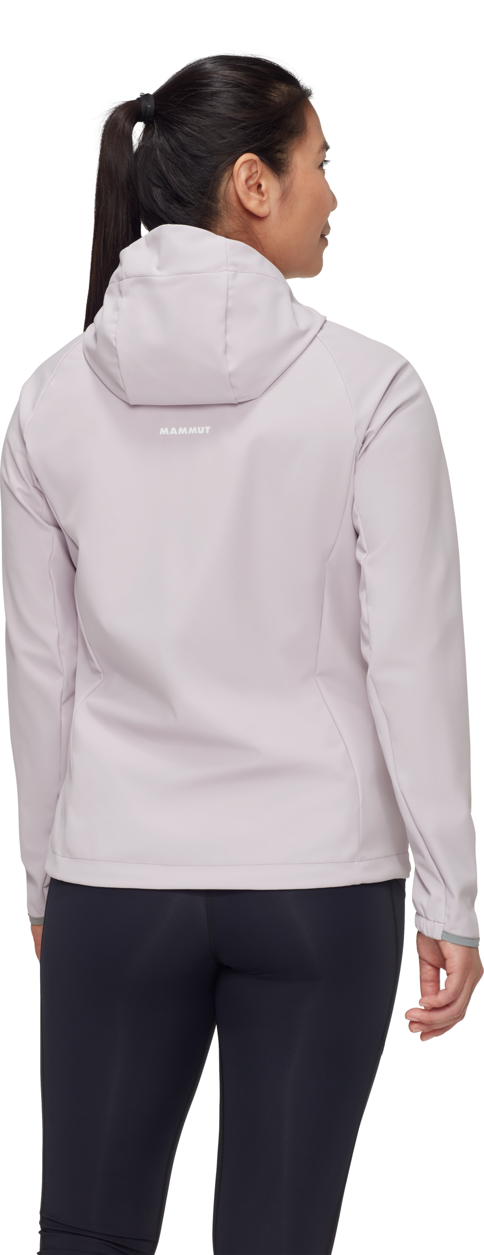 MAMMUT Ultimate Comfort SO Hooded Jacket Women ALPINE CALAMINT – Bild 3