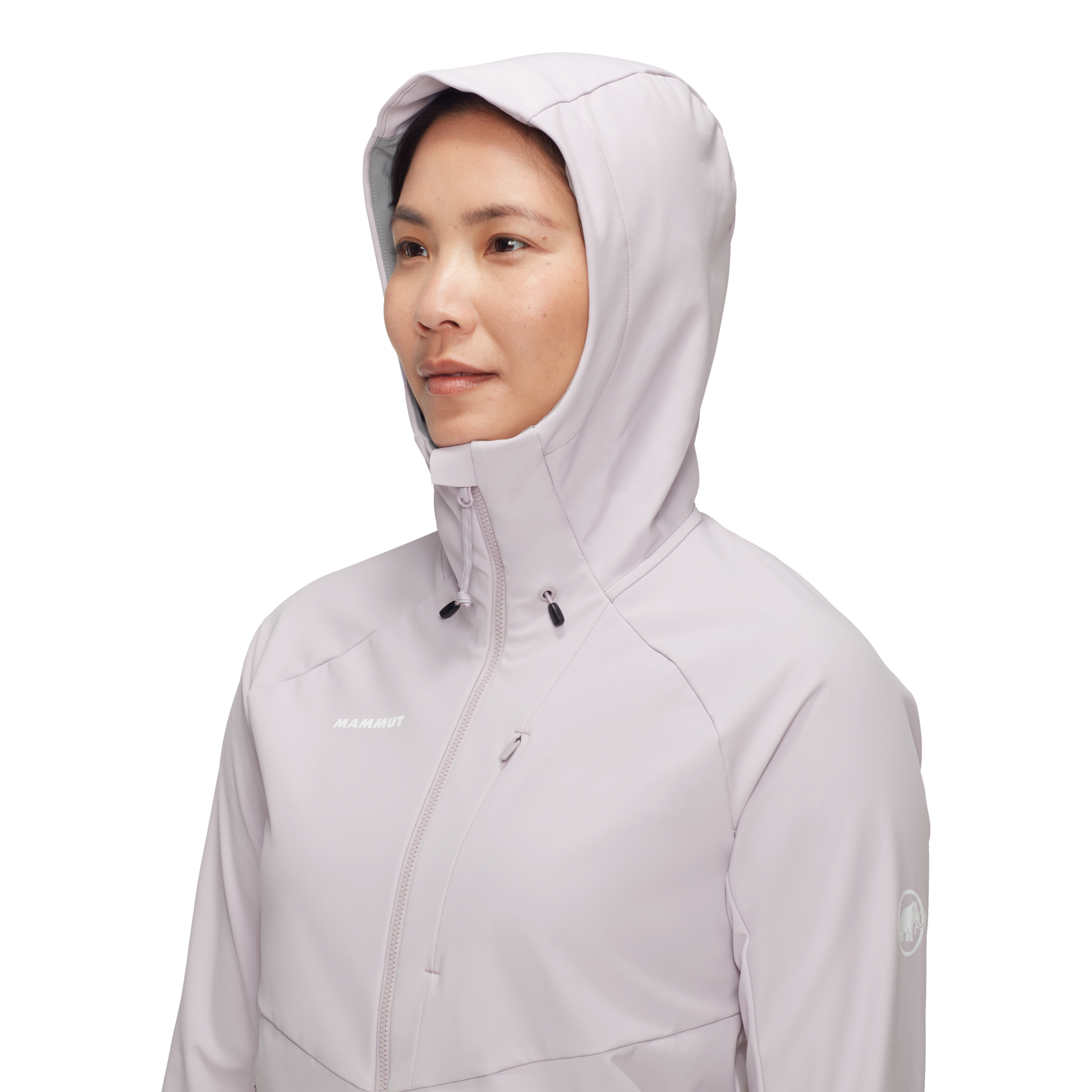 MAMMUT Ultimate Comfort SO Hooded Jacket Women ALPINE CALAMINT – Bild 8