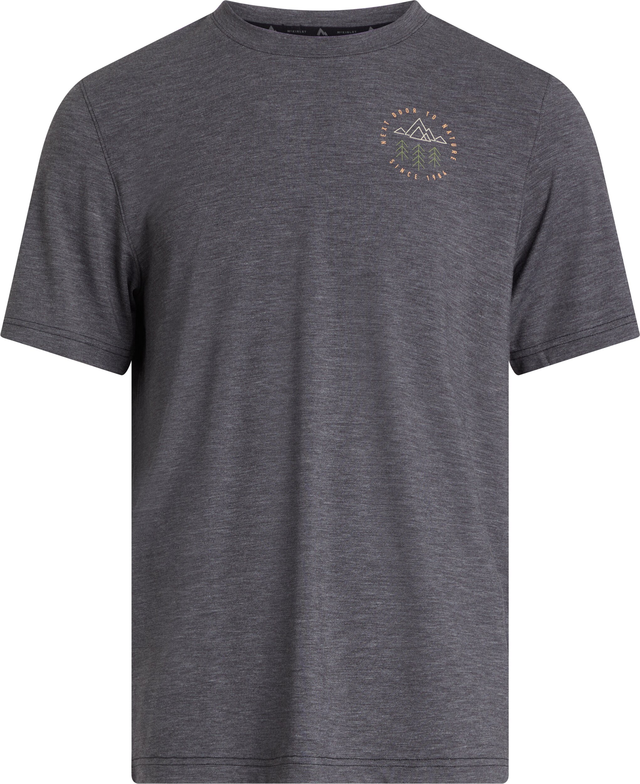 McKINLEY He.-T-Shirt Ronald II M MELANGE/BLACK NIGHT