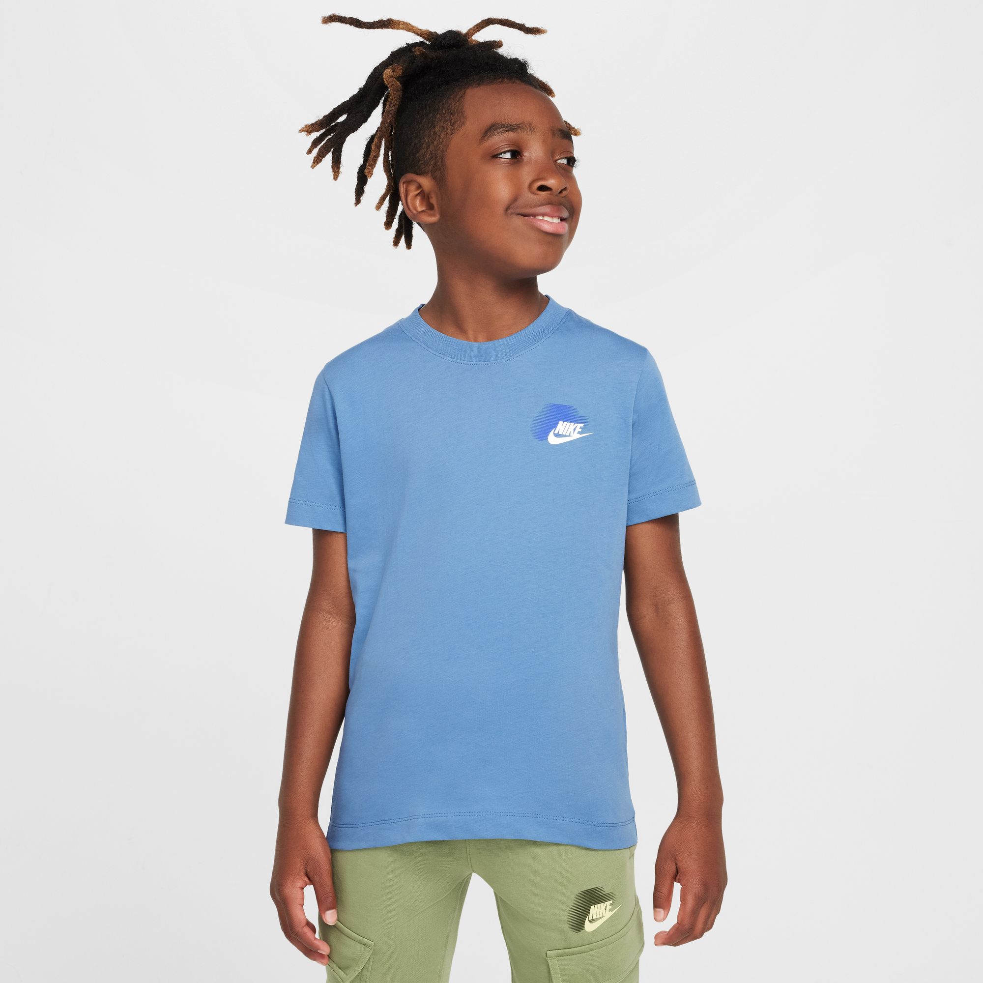 NIKE B NSW SI GRAPHIC TEE AEGEAN STORM