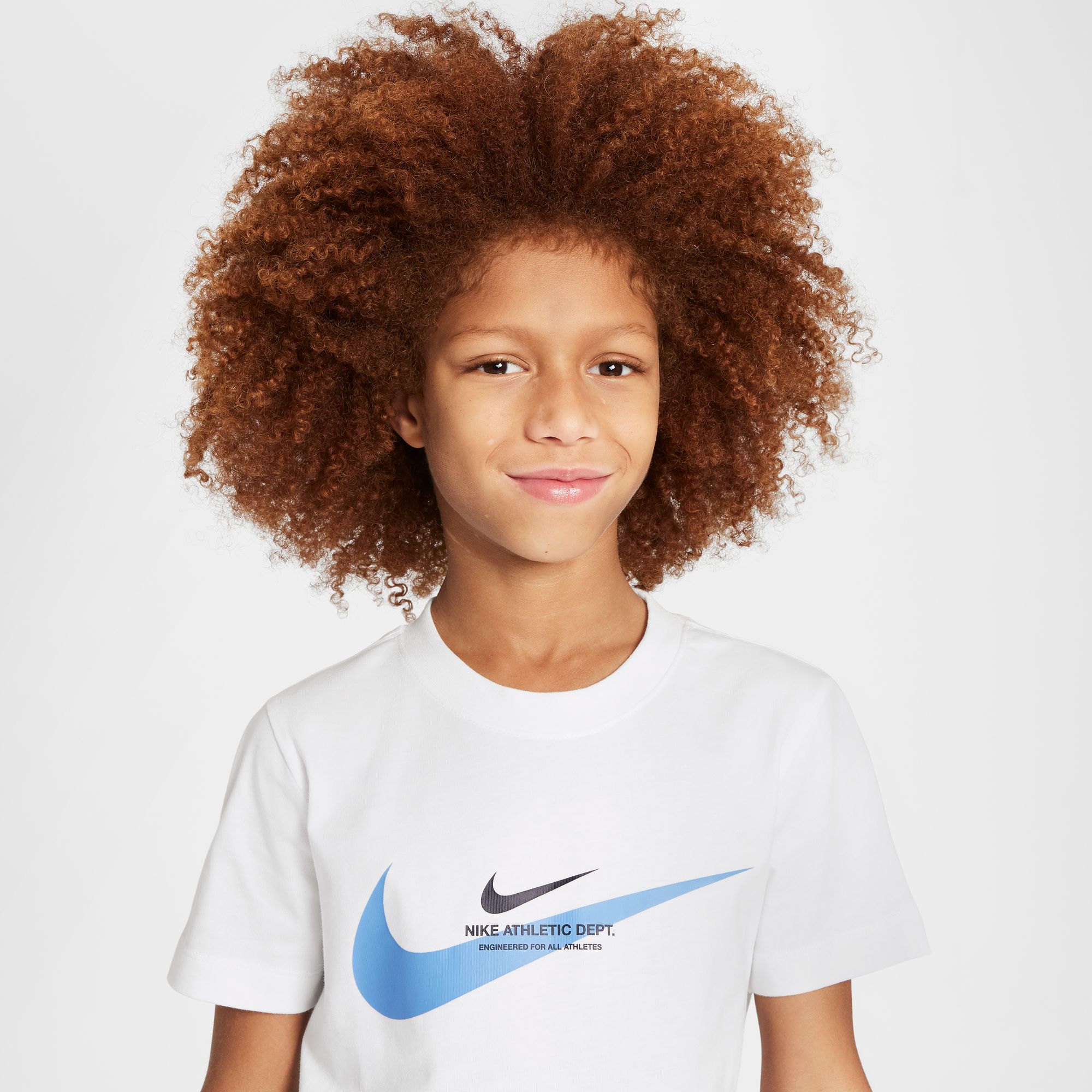 NIKE B NSW SI GRAPHIC TEE WHITE/BLUE BEYOND – Bild 5