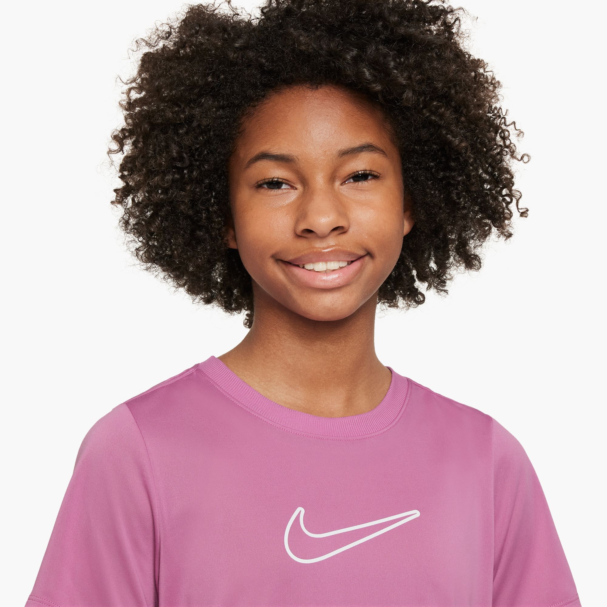 NIKE G NK DF ONE STD SS TOP HBR MAGIC FLAMINGO/WHITE – Bild 3
