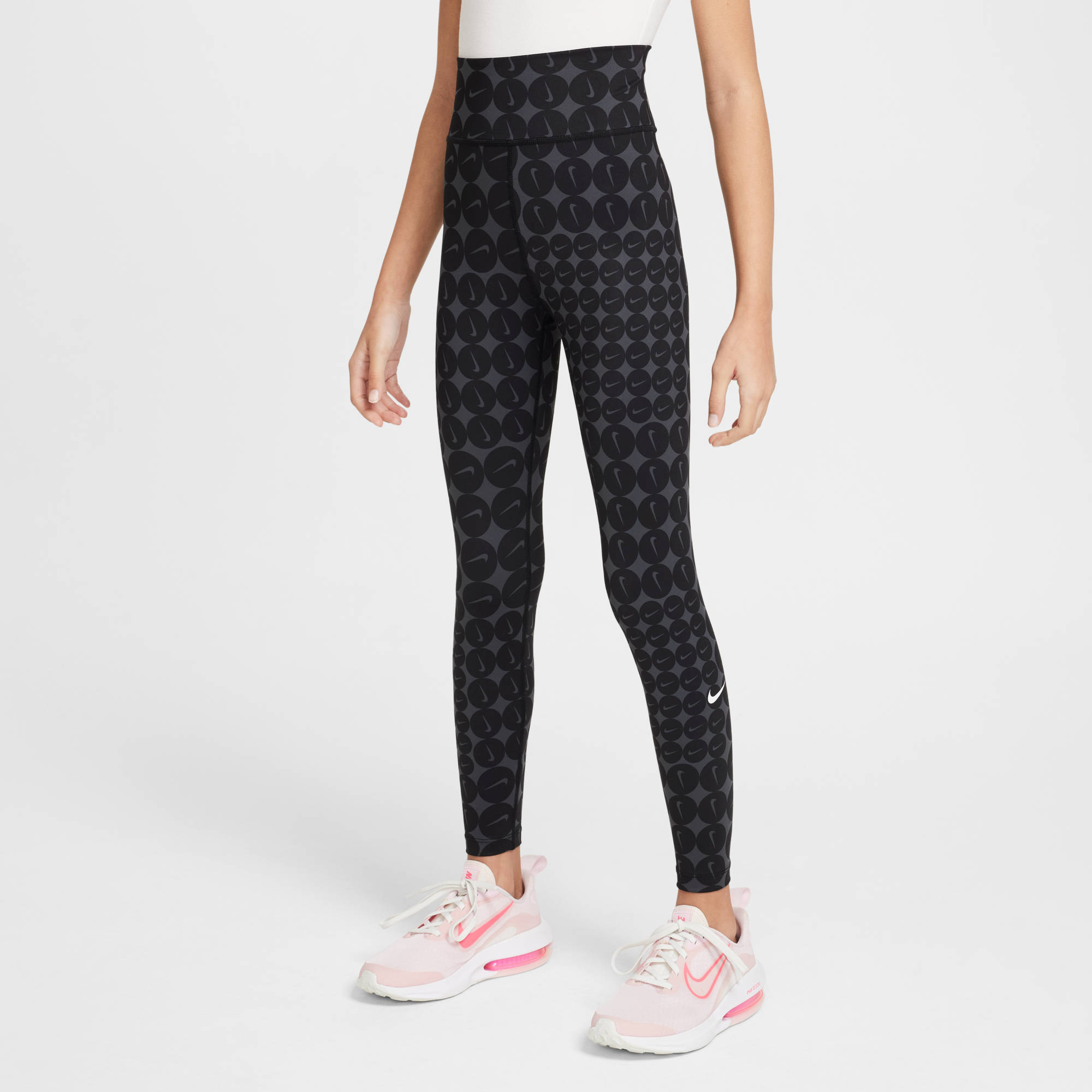 NIKE G NK DF ONE TGHT AOP BLACK/WHITE