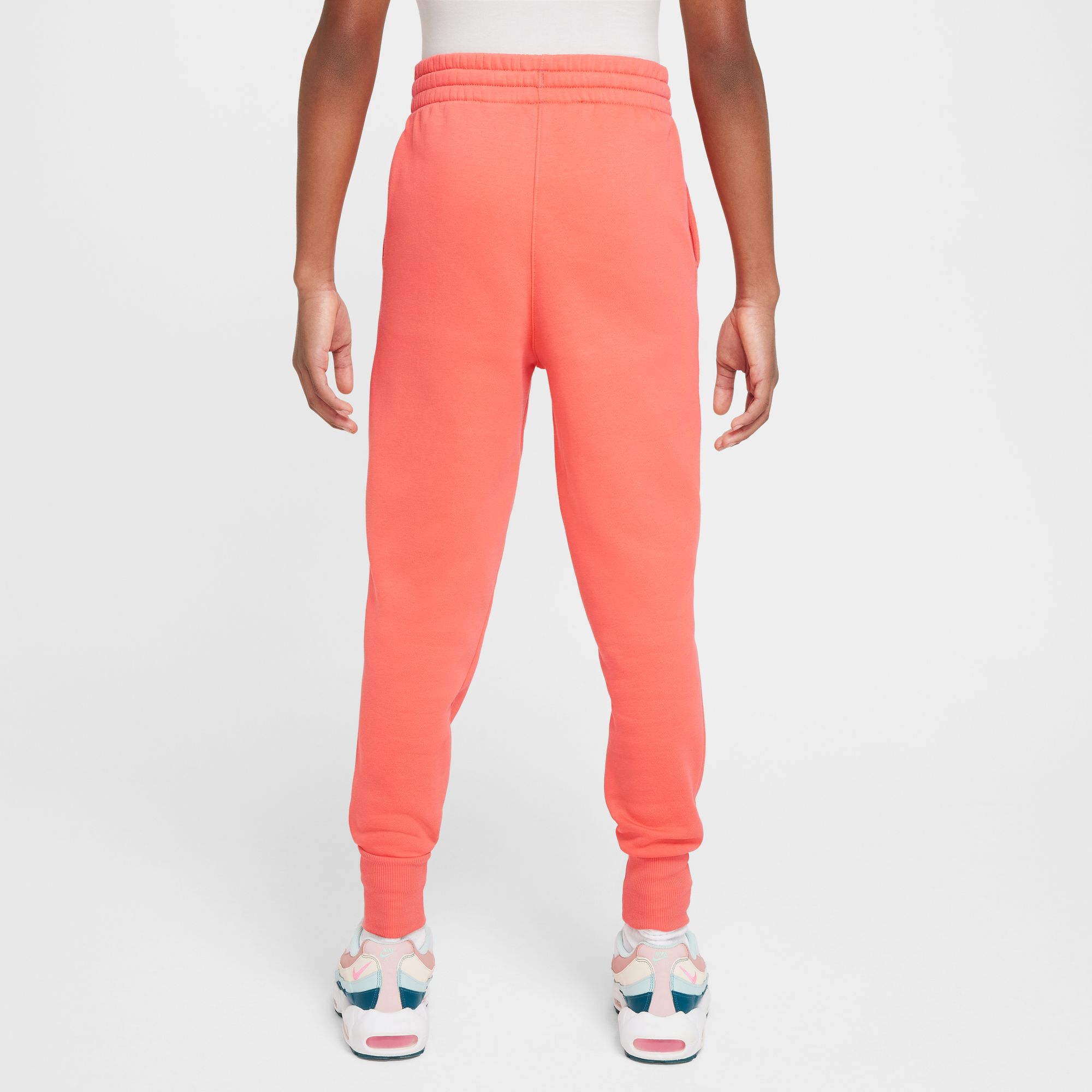 NIKE G NSW CLUB FLC HR FTD PNT LBR MAGIC EMBER/MAGIC EMBER/WHITE – Bild 2