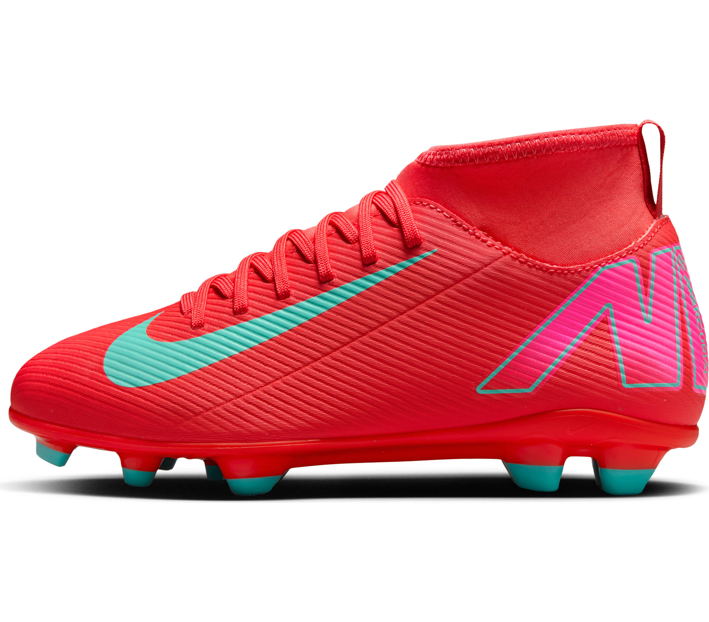 NIKE JR SUPERFLY 10 CLUB FG/MG EMBER GLOW/AURORA GREEN – Bild 4