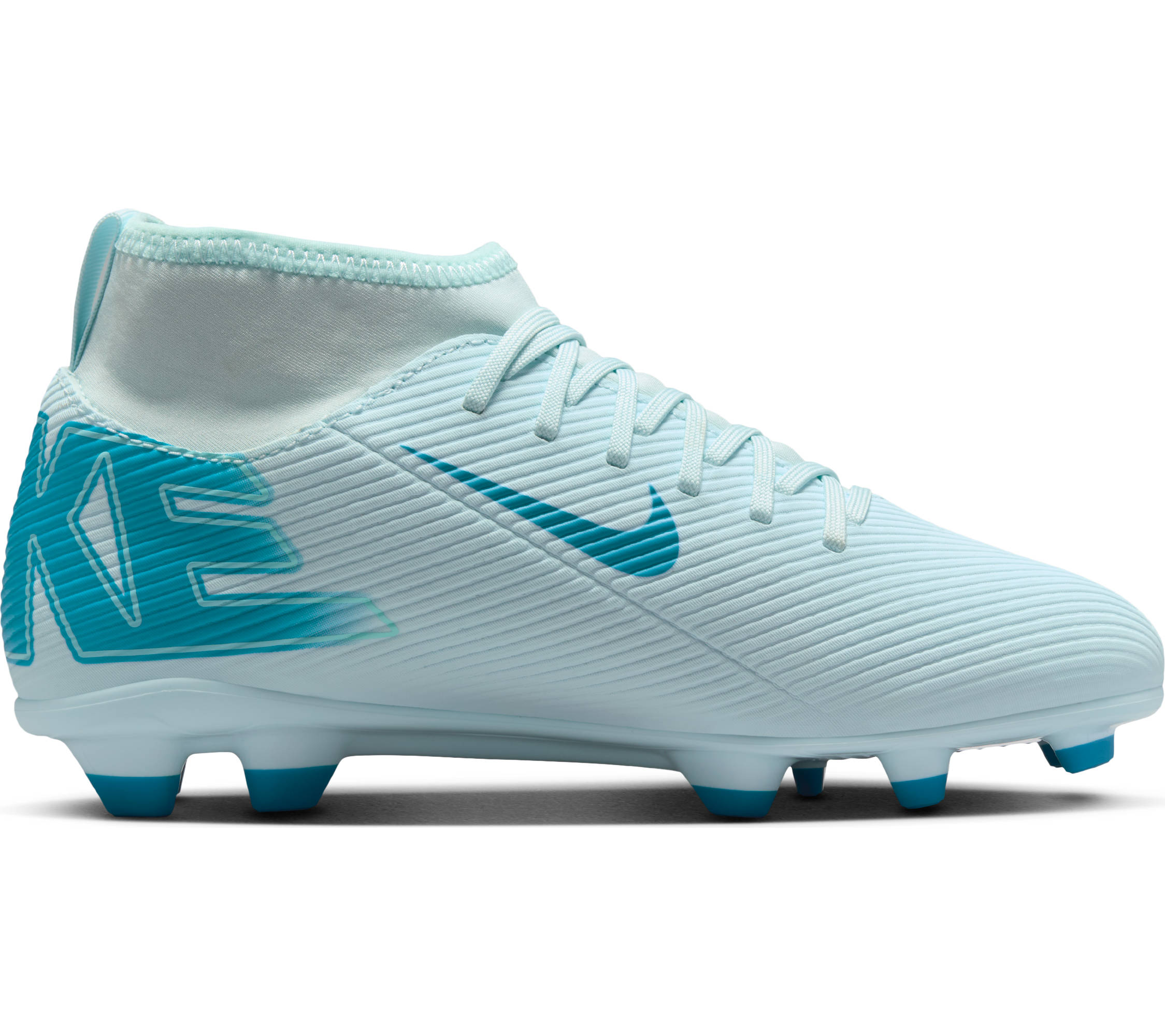 NIKE JR SUPERFLY 10 CLUB FG/MG GLACIER BLUE/BLACK – Bild 5