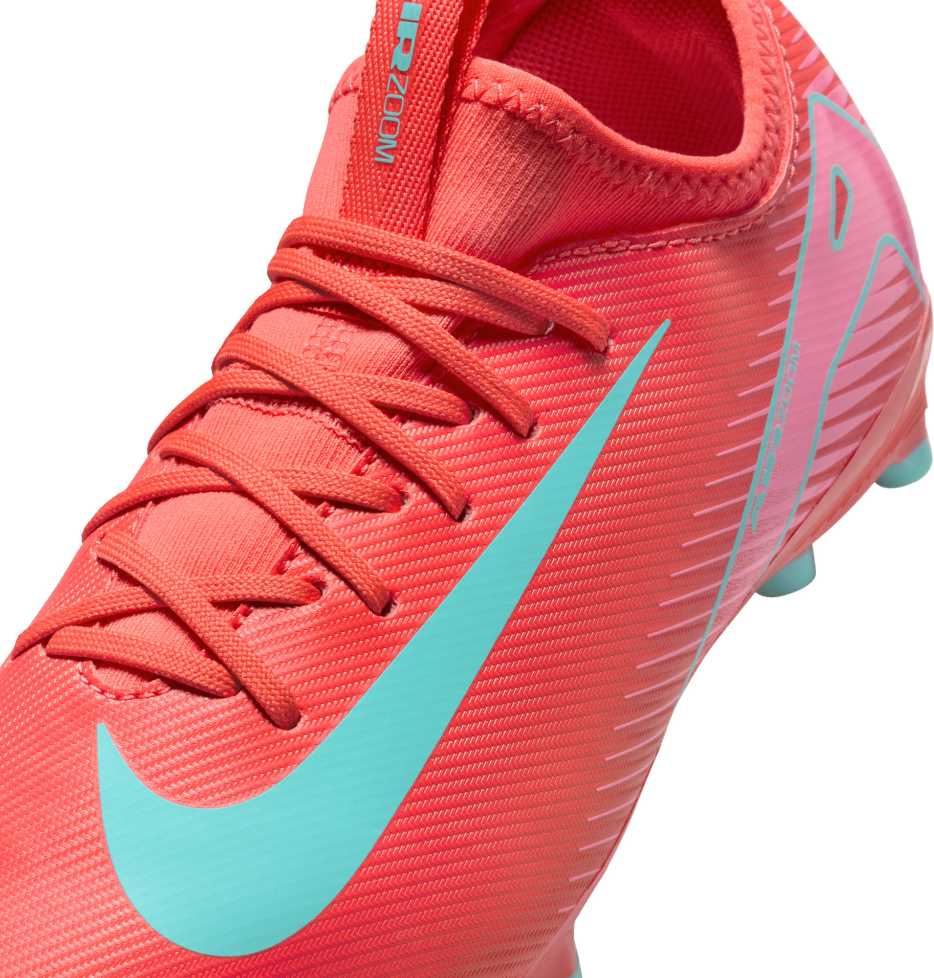 NIKE JR ZOOM VAPOR 16 ACADEMY FG/MG EMBER GLOW/AURORA GREEN – Bild 8