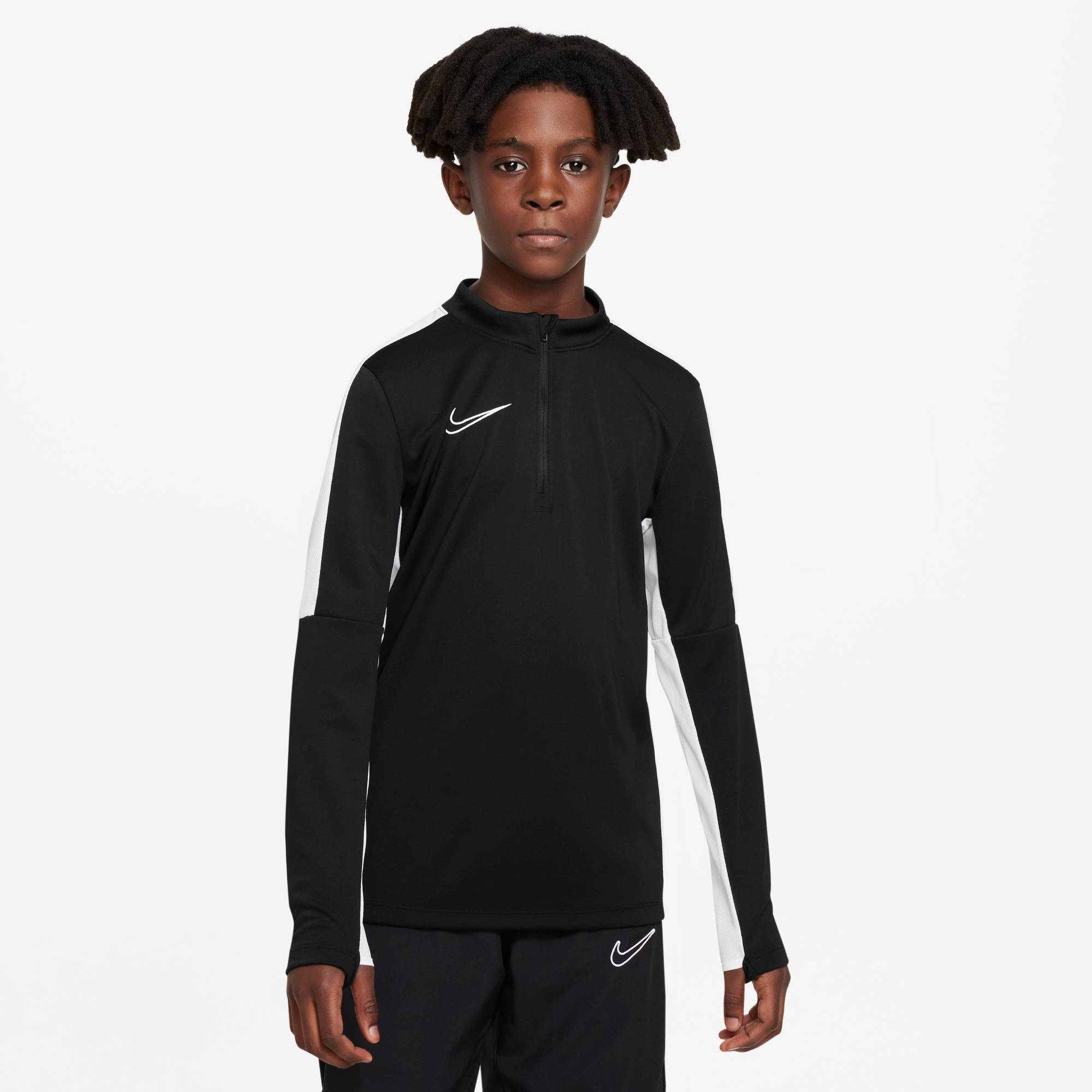 NIKE K NK DF ACD23 DRILL TOP BR BLACK/WHITE/WHITE