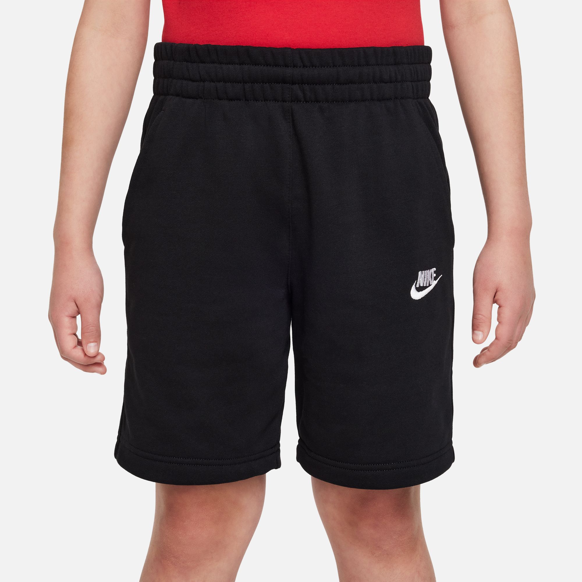 NIKE K NSW CLUB FT SHORT LBR BLACK/WHITE – Bild 3