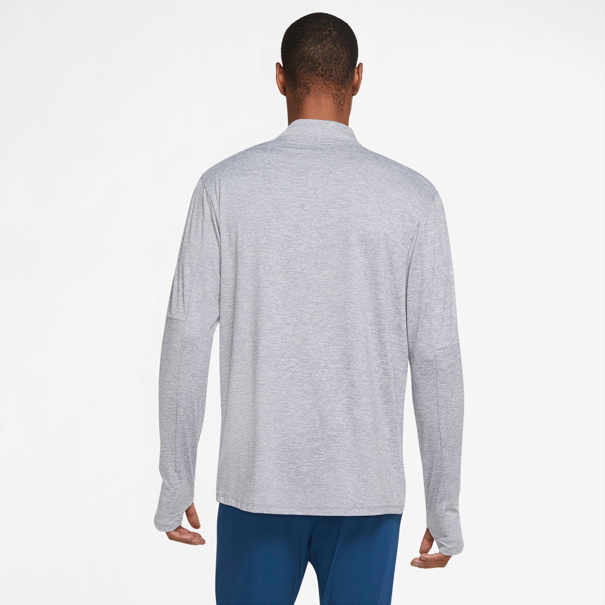 NIKE M NK DF ELMNT TOP HZ SMOKE GREY/GREY FOG/HTR/RE – Bild 2