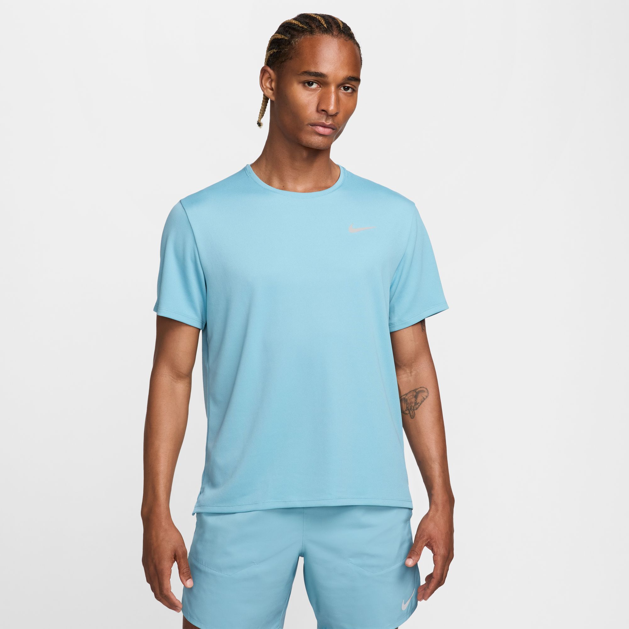 NIKE M NK DF UV MILER SS DENIM TURQ/REFLECTIVE SILV