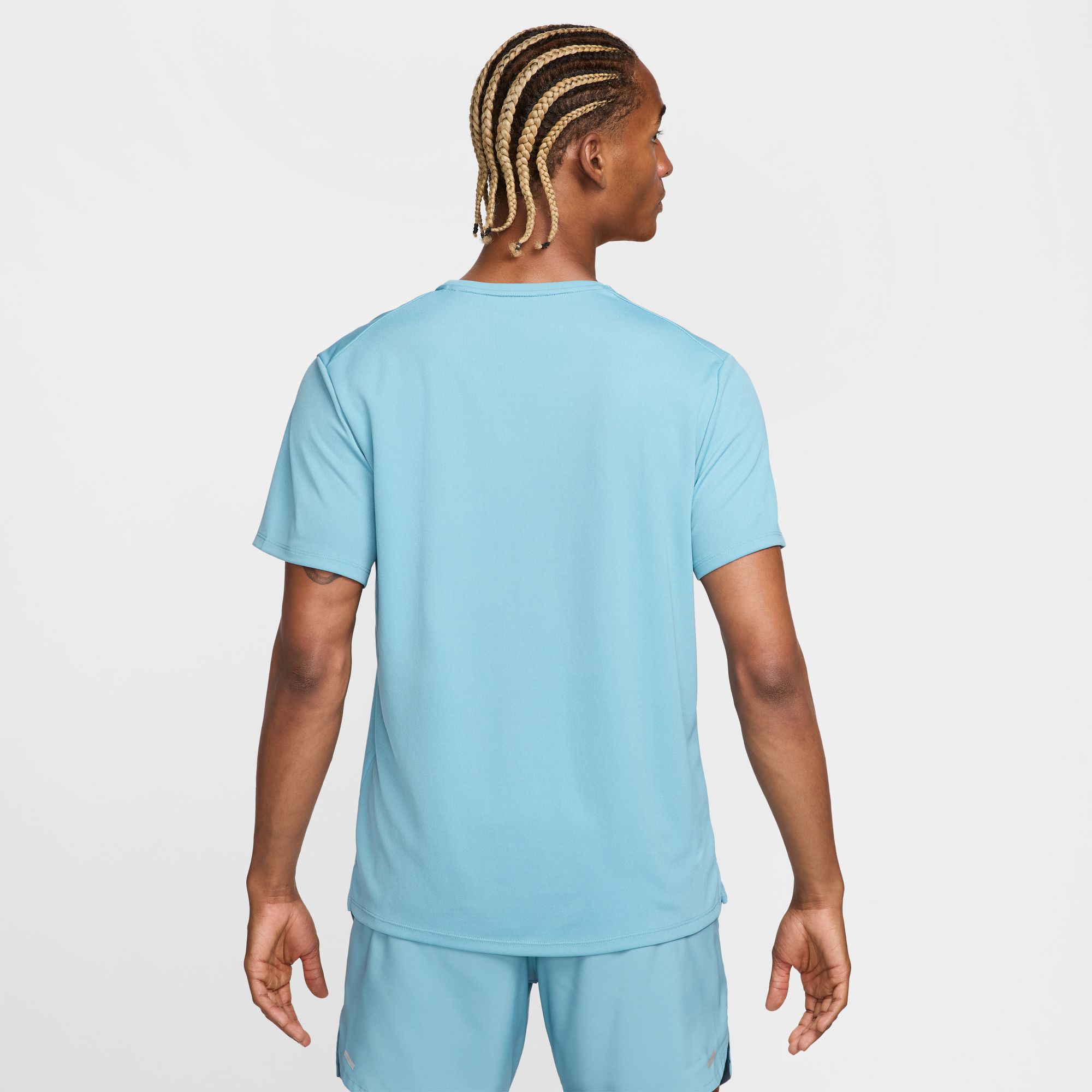 NIKE M NK DF UV MILER SS DENIM TURQ/REFLECTIVE SILV – Bild 2