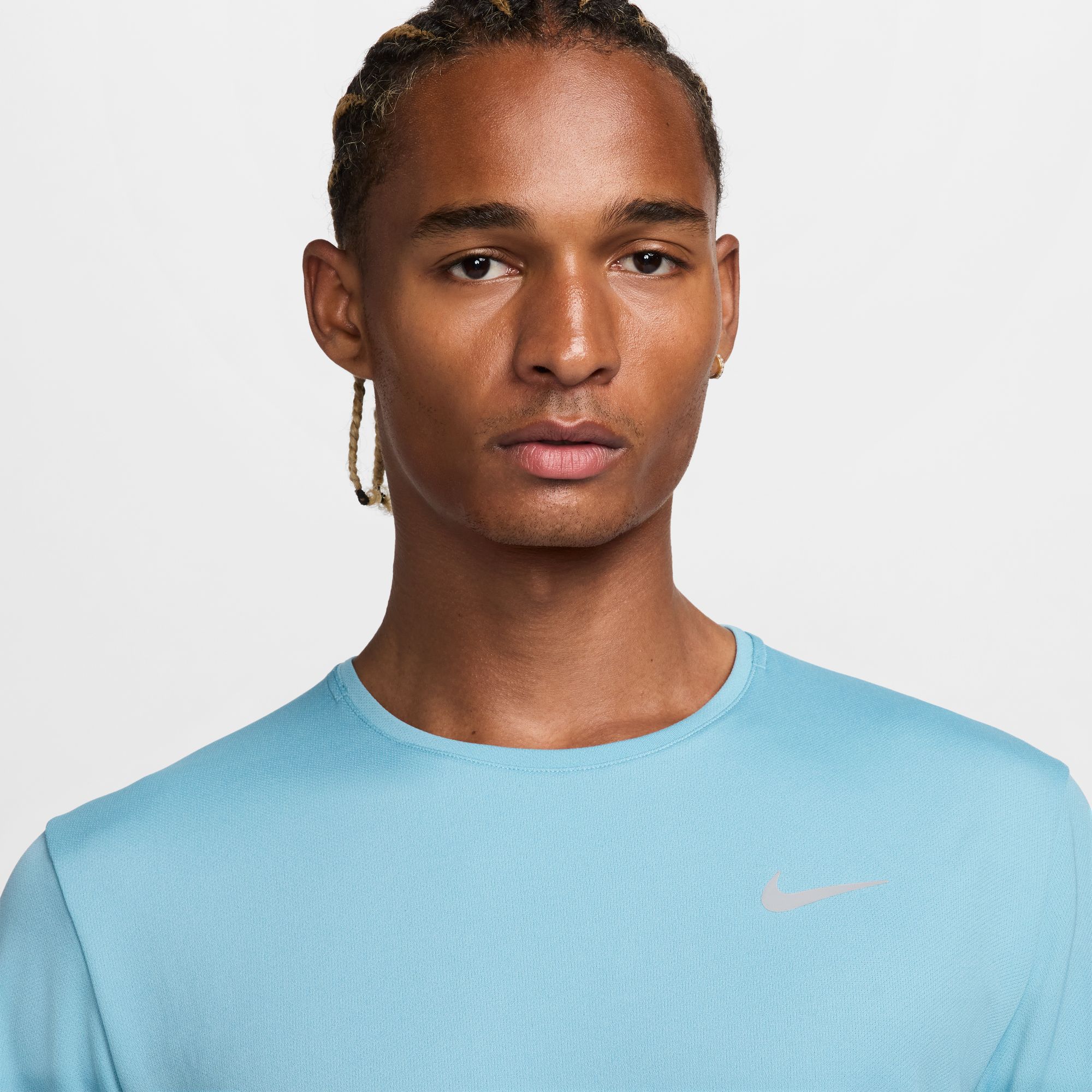 NIKE M NK DF UV MILER SS DENIM TURQ/REFLECTIVE SILV – Bild 3