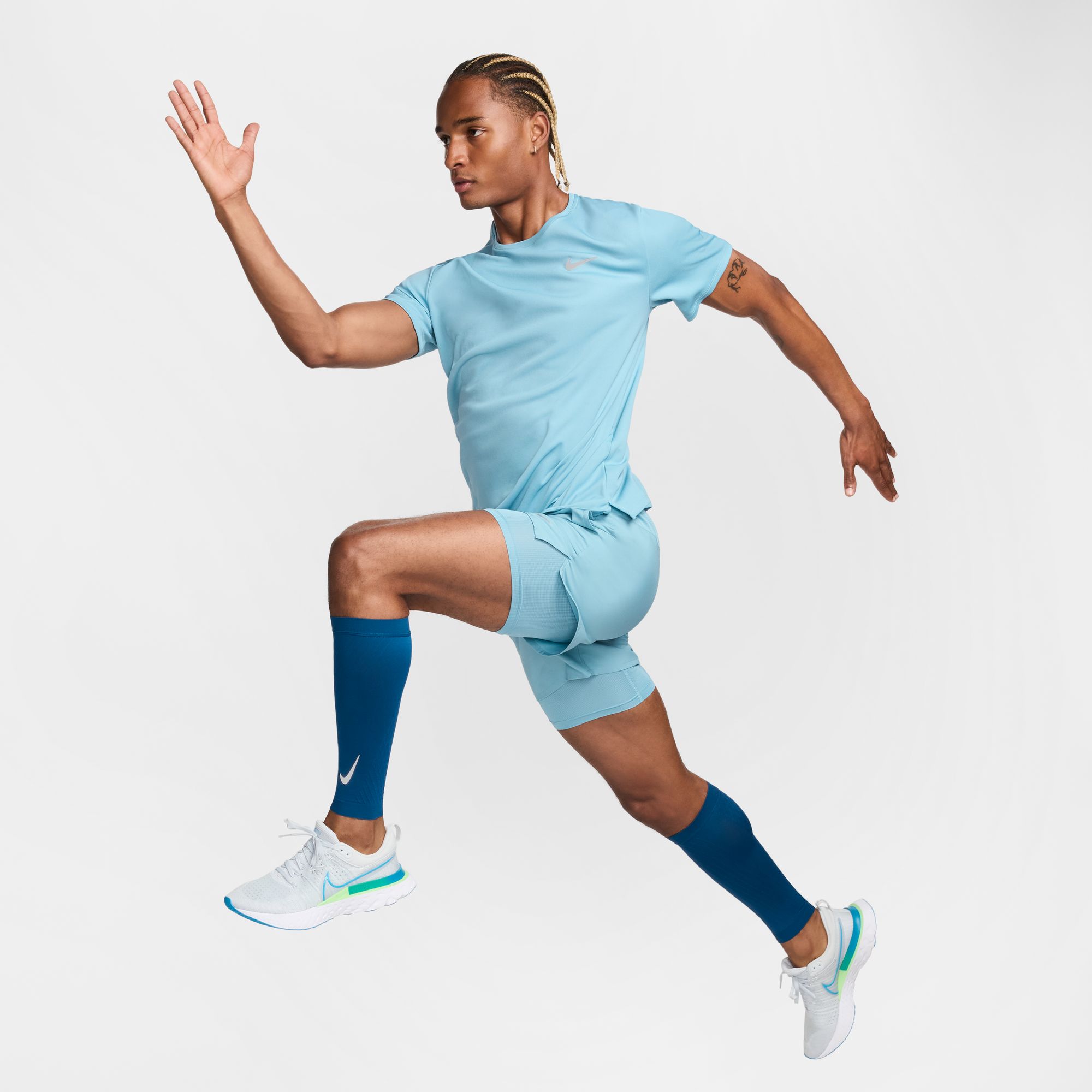 NIKE M NK DF UV MILER SS DENIM TURQ/REFLECTIVE SILV – Bild 5