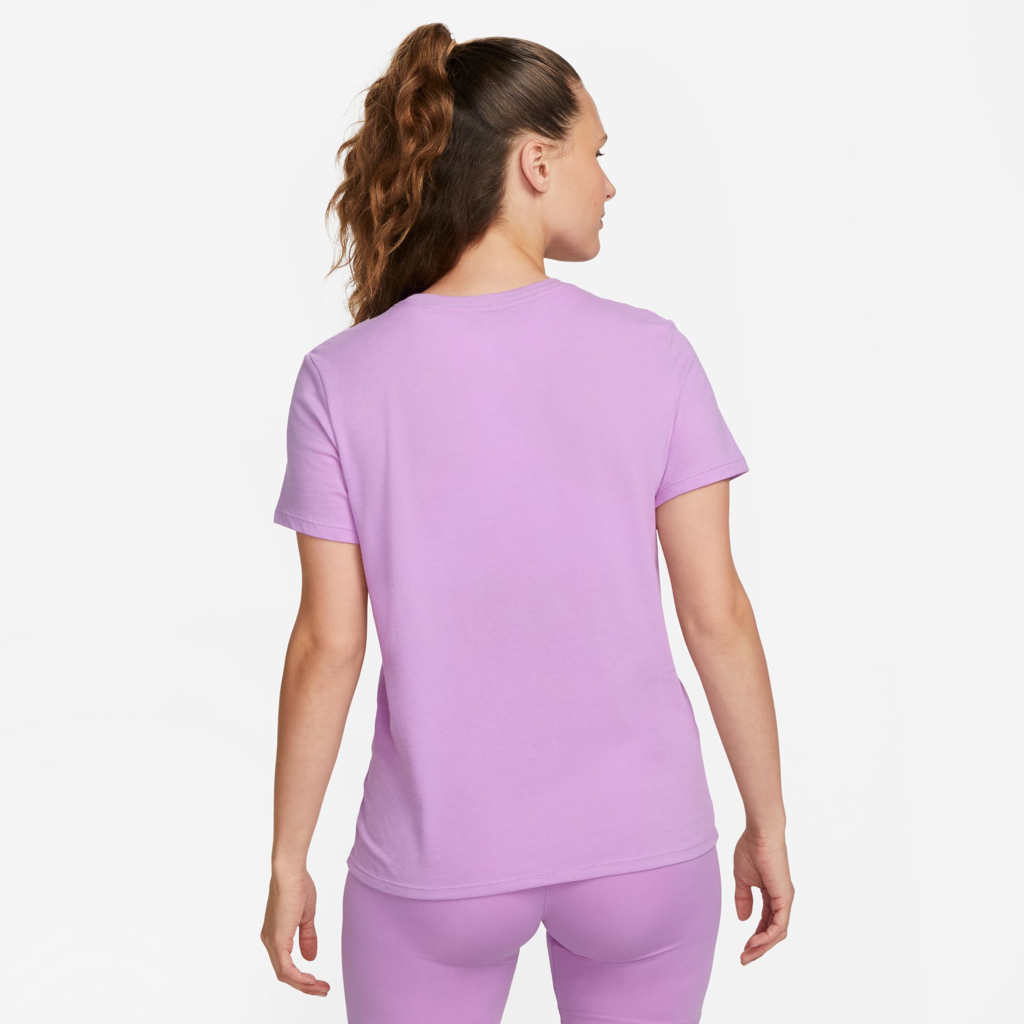 NIKE W NK DF TEE SWOOSH RUSH FUCHSIA/PURE/HTR/WHITE – Bild 2