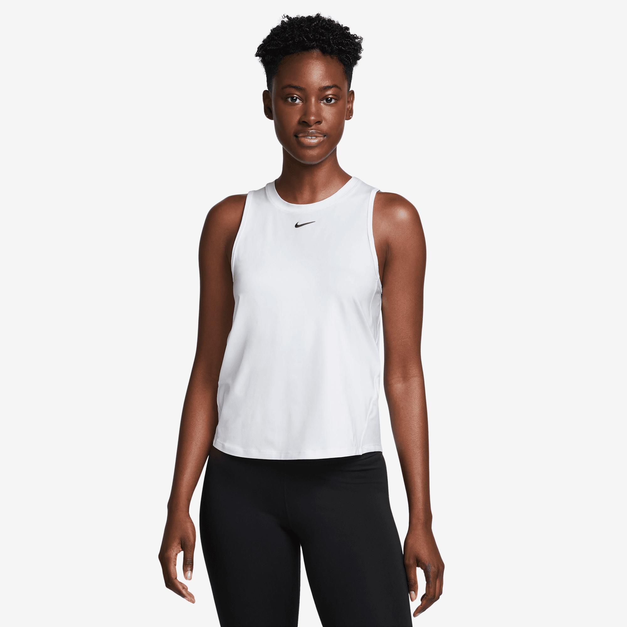 NIKE W NK ONE CLASSIC DF TANK WHITE/BLACK