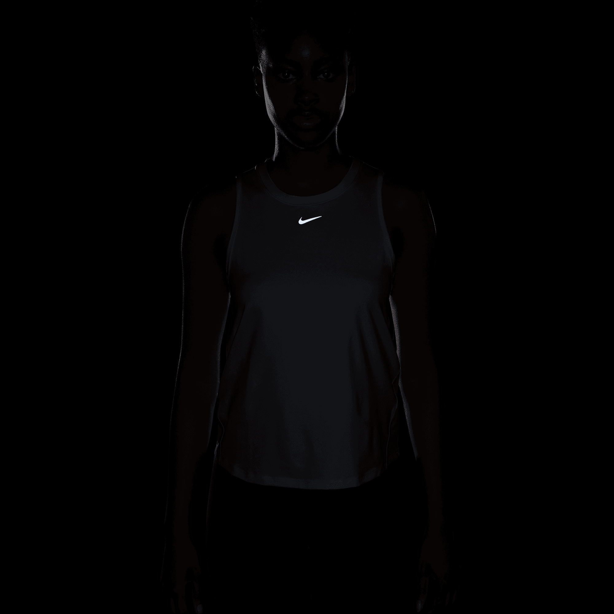 NIKE W NK ONE CLASSIC DF TANK WHITE/BLACK – Bild 4