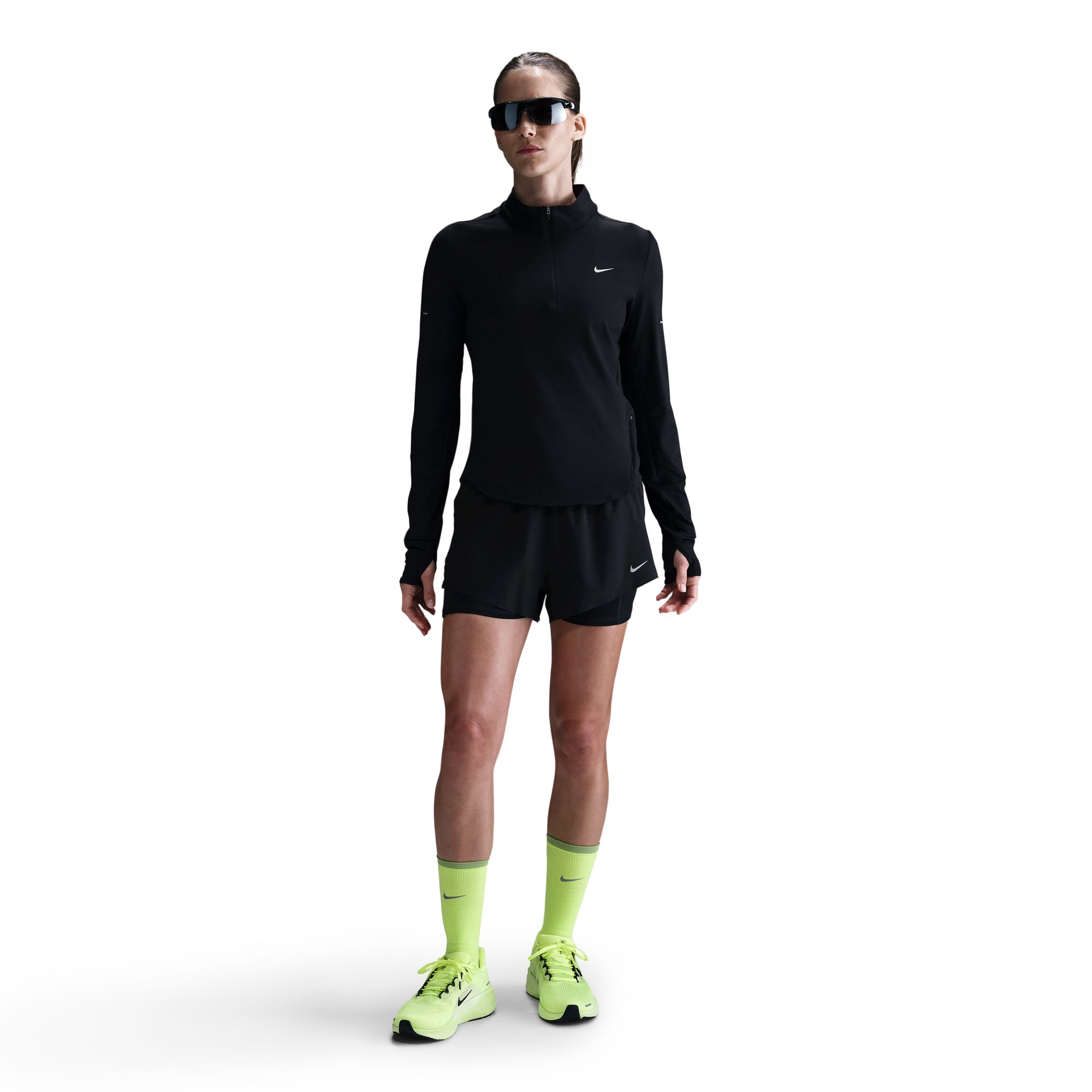 NIKE W NK SWIFT DF UV HZ TOP BLACK/REFLECTIVE SILV