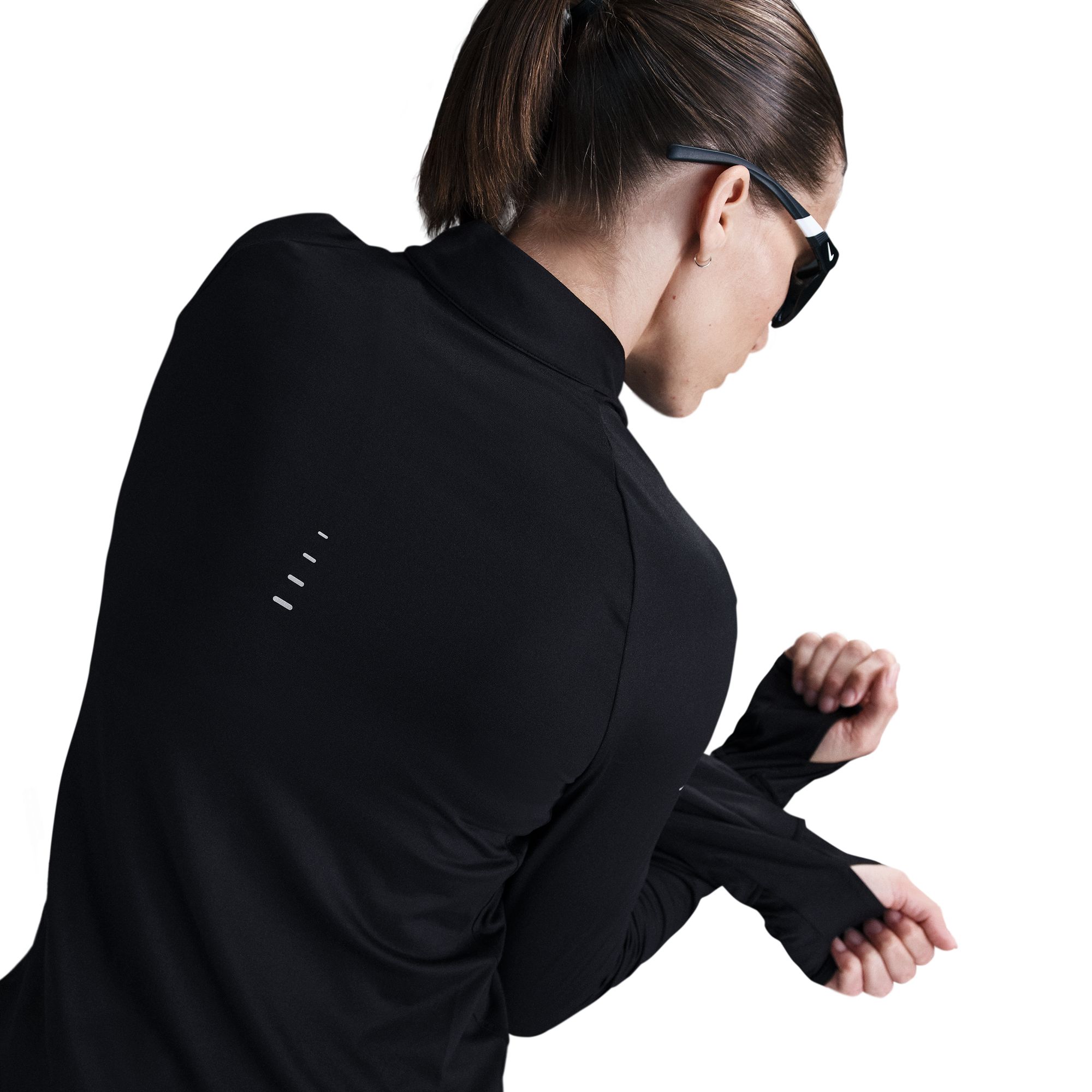 NIKE W NK SWIFT DF UV HZ TOP BLACK/REFLECTIVE SILV – Bild 4
