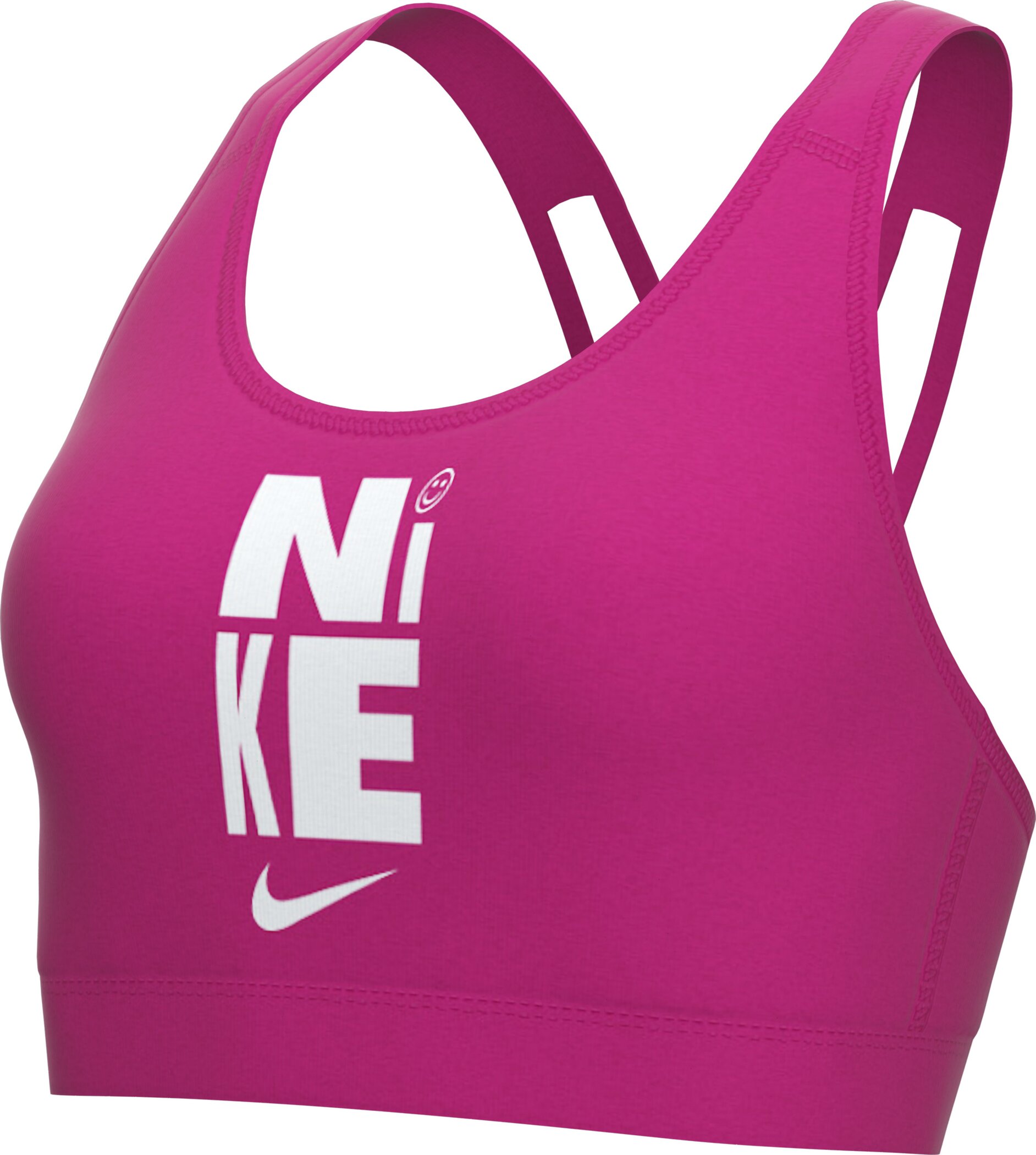 NIKE W NK SWSH ICNCLSH HBR BRA SP21 FIREBERRY/WHITE