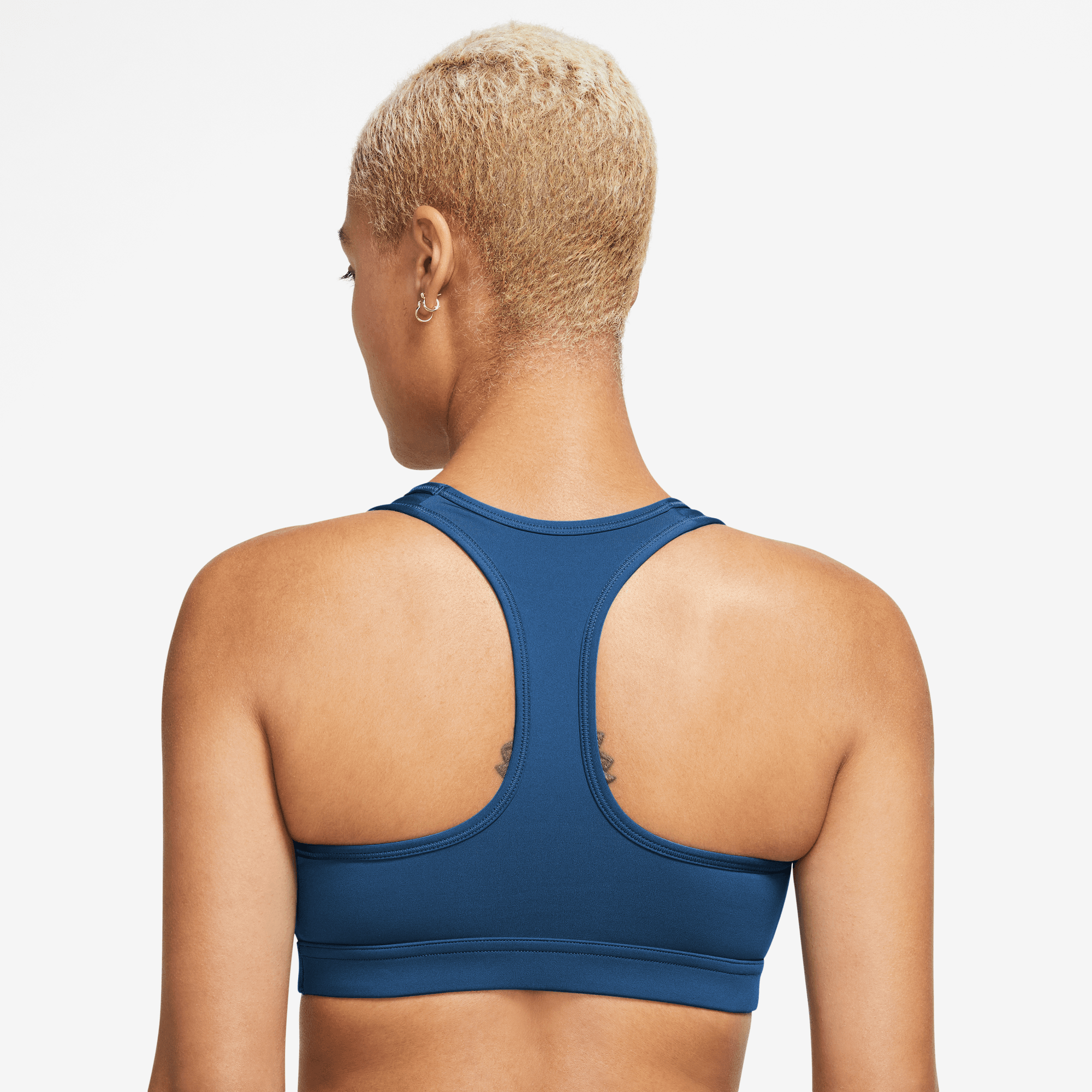 NIKE W NK SWSH MED SPT BRA COURT BLUE/WHITE – Bild 2