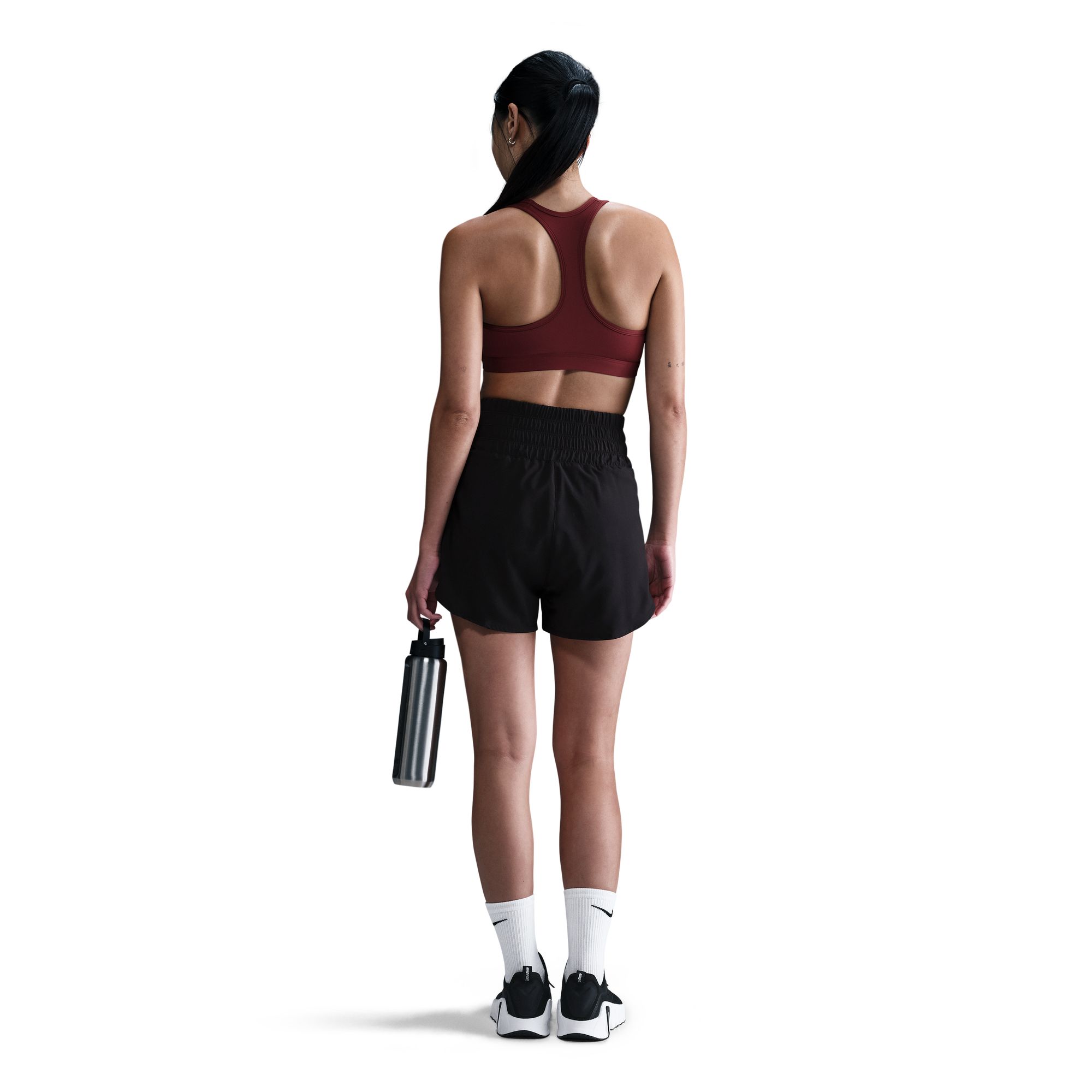 NIKE W NK SWSH MED SPT BRA DARK TEAM RED/WHITE – Bild 2