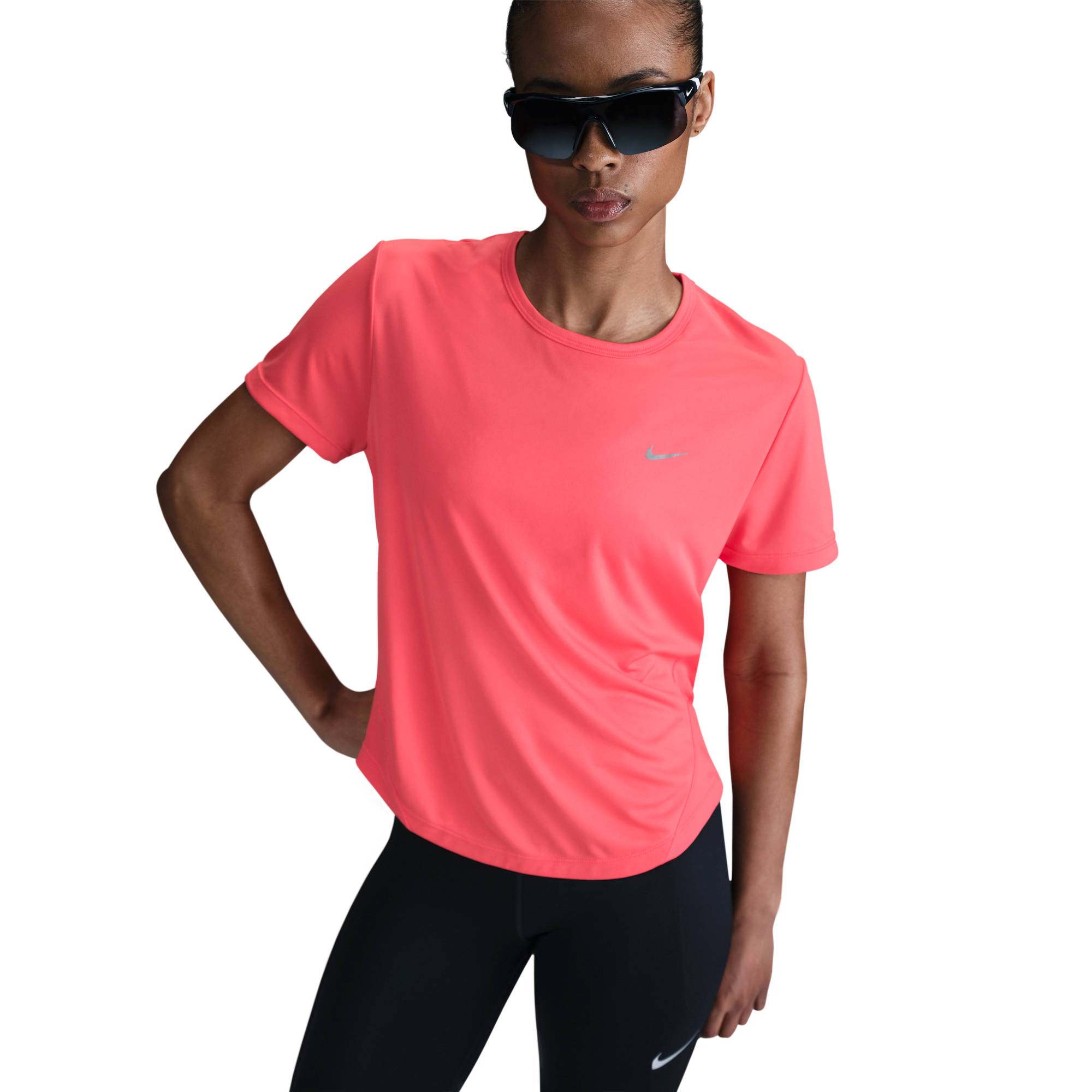 NIKE W NK TEMPO DF SS TOP MAGIC EMBER/REFLECTIVE SILV – Bild 2
