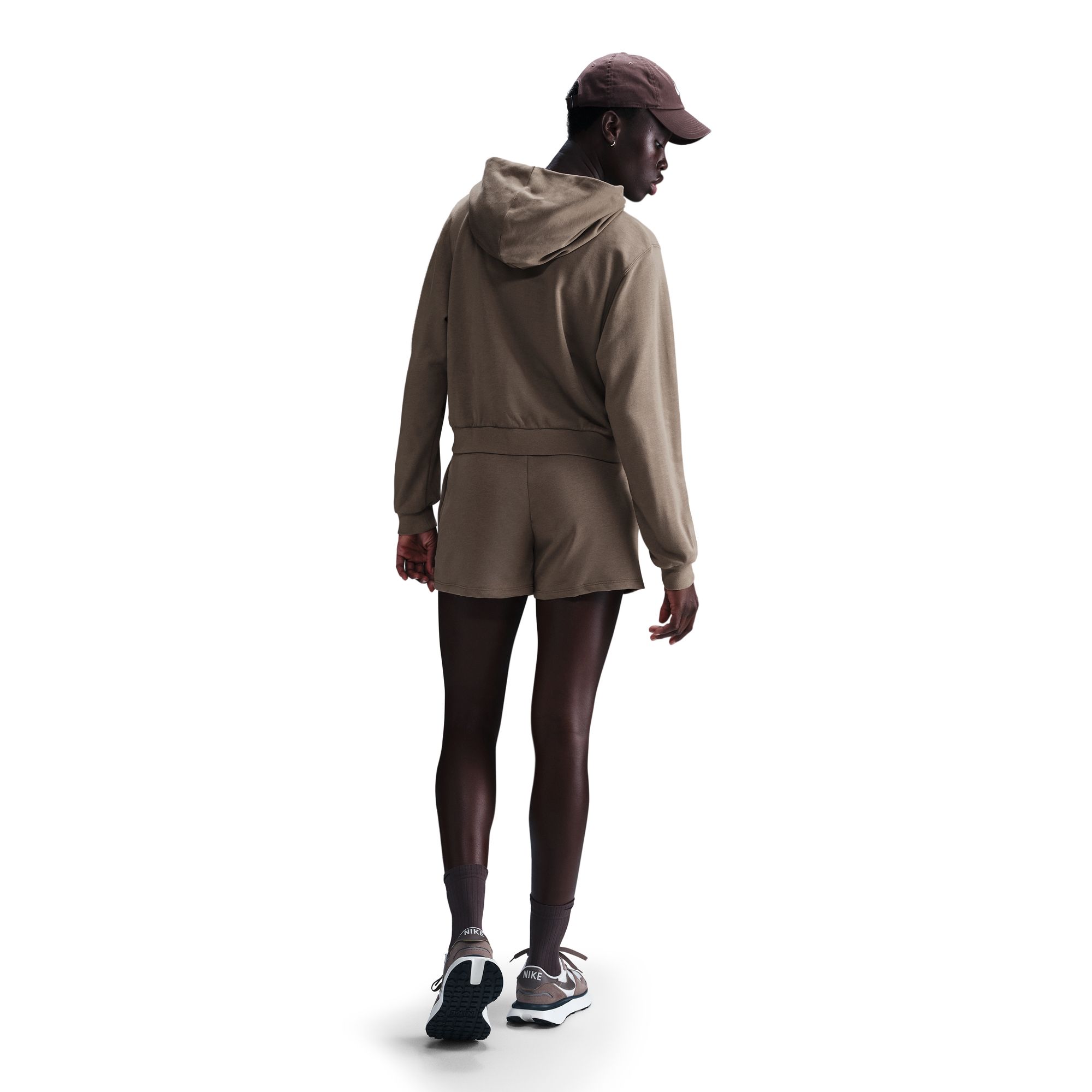 NIKE W NSW NK CHLL FT FZ HDY MINK BROWN/SAIL – Bild 2