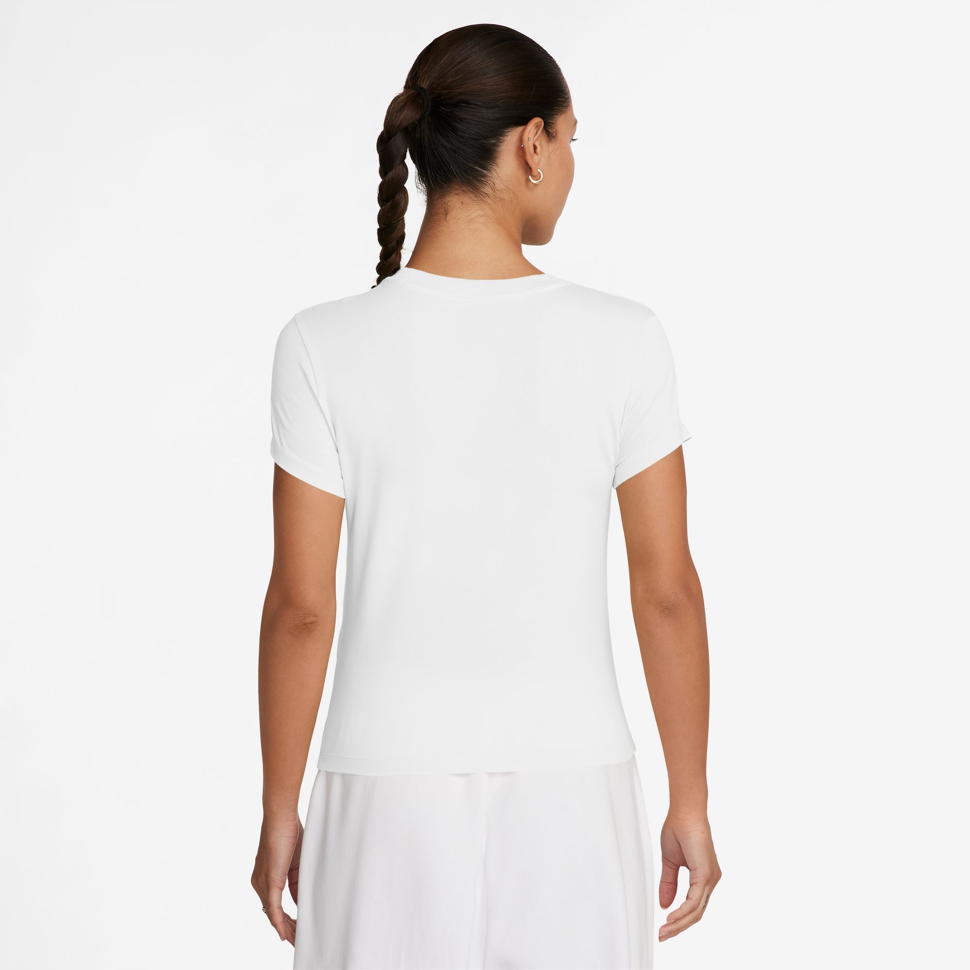 NIKE W NSW NK CHLL KNT MD CRP WHITE/BLACK – Bild 2