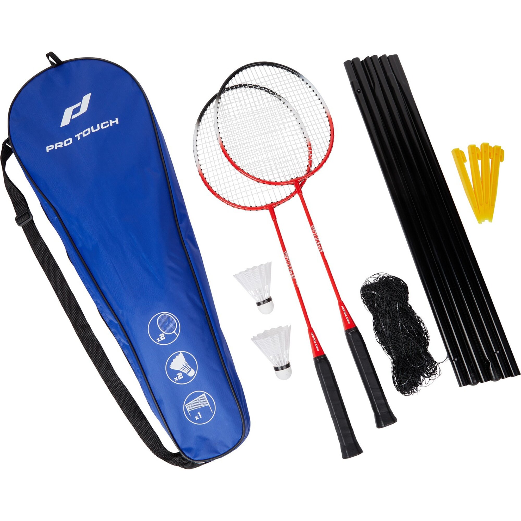 PRO TOUCH Badminton-Set Speed 100 - 2 Ply net set RED/BLACK/WHITE