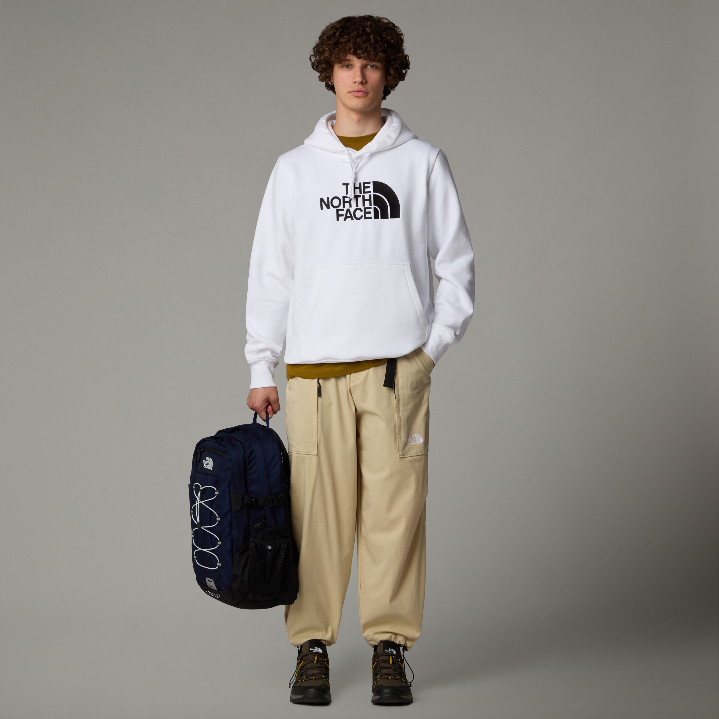 THE NORTH FACE M DREW PEAK PULLOVER HOODIE TNF WHITE/TNF BLACK – Bild 2