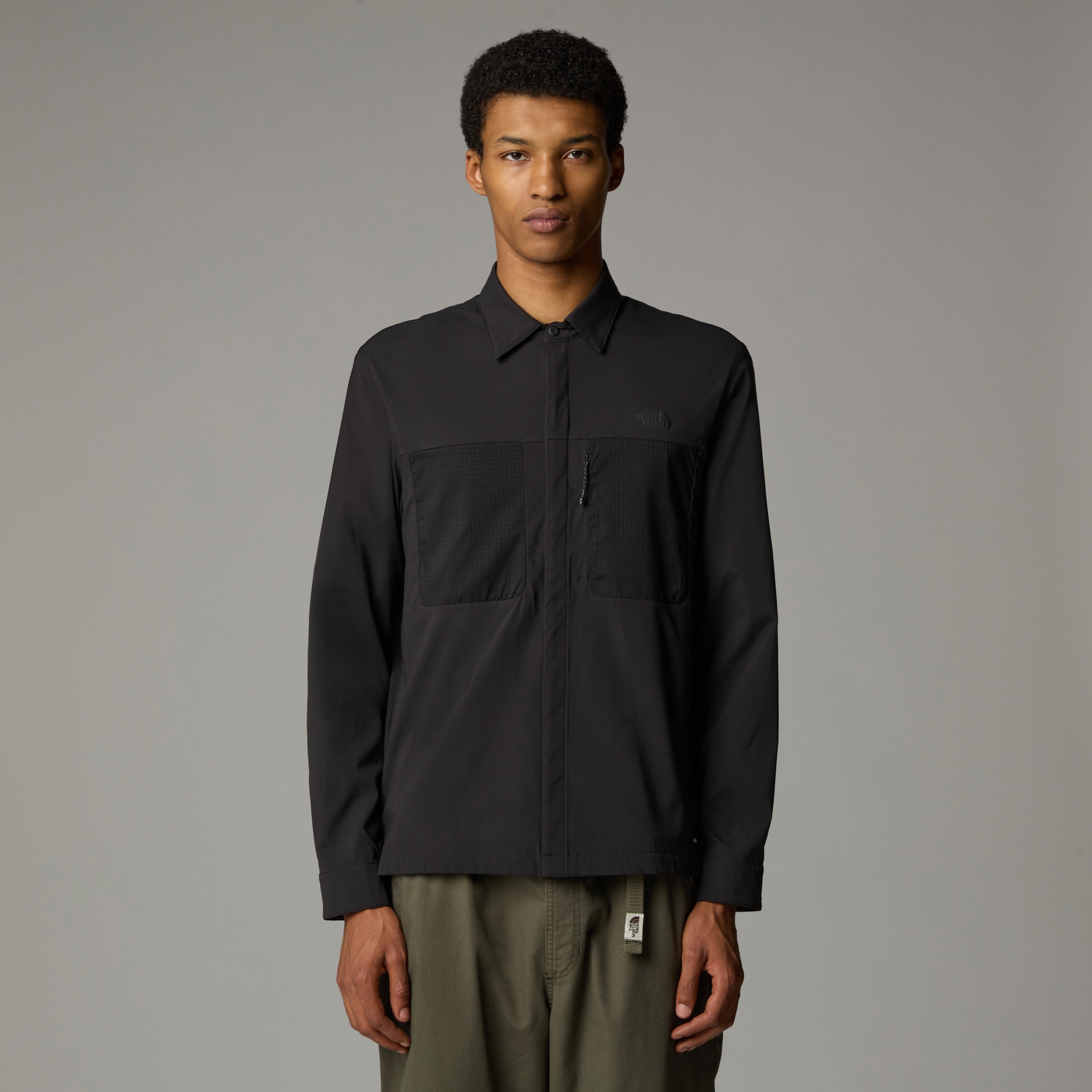 THE NORTH FACE M L/S LIGHTRANGE SHIRT TNF BLACK – Bild 3