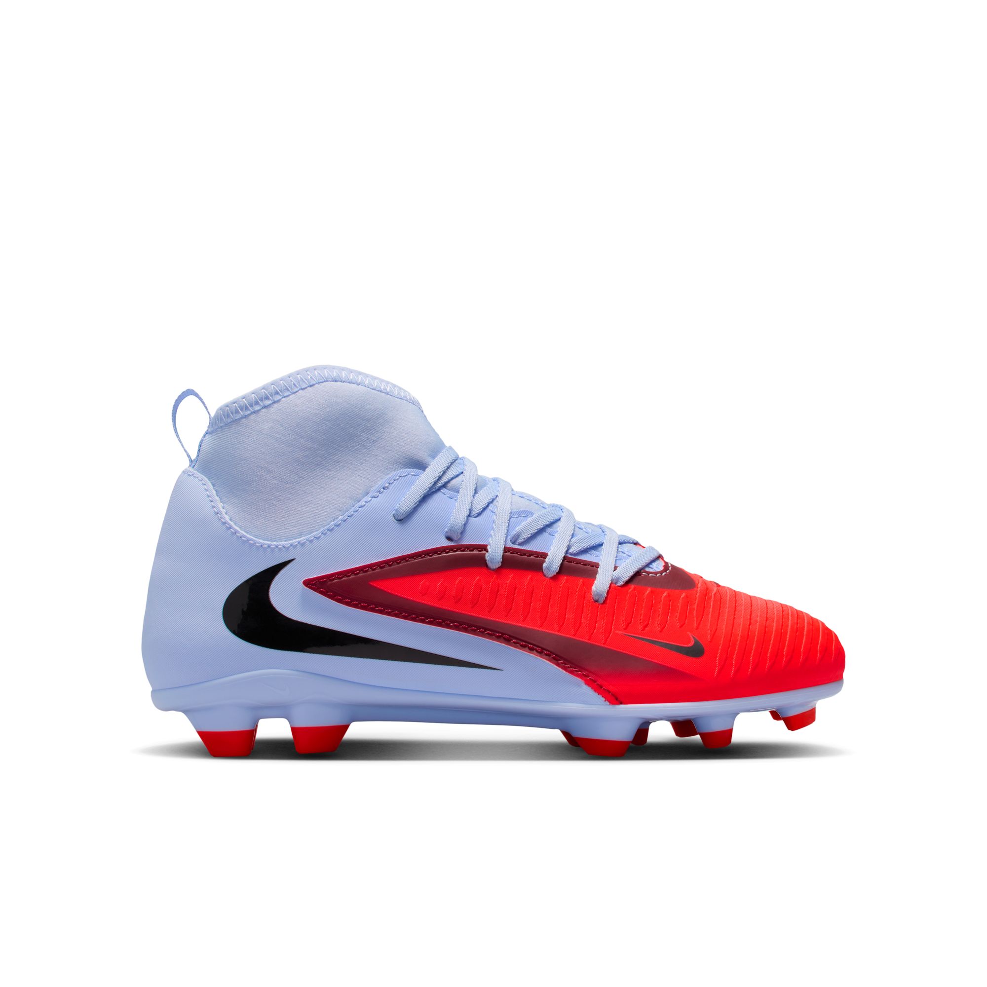 NIKE JR PHANTOM 6 HIGH CLUB FG/MG ROYAL TINT/BRIGHT CRIMSON